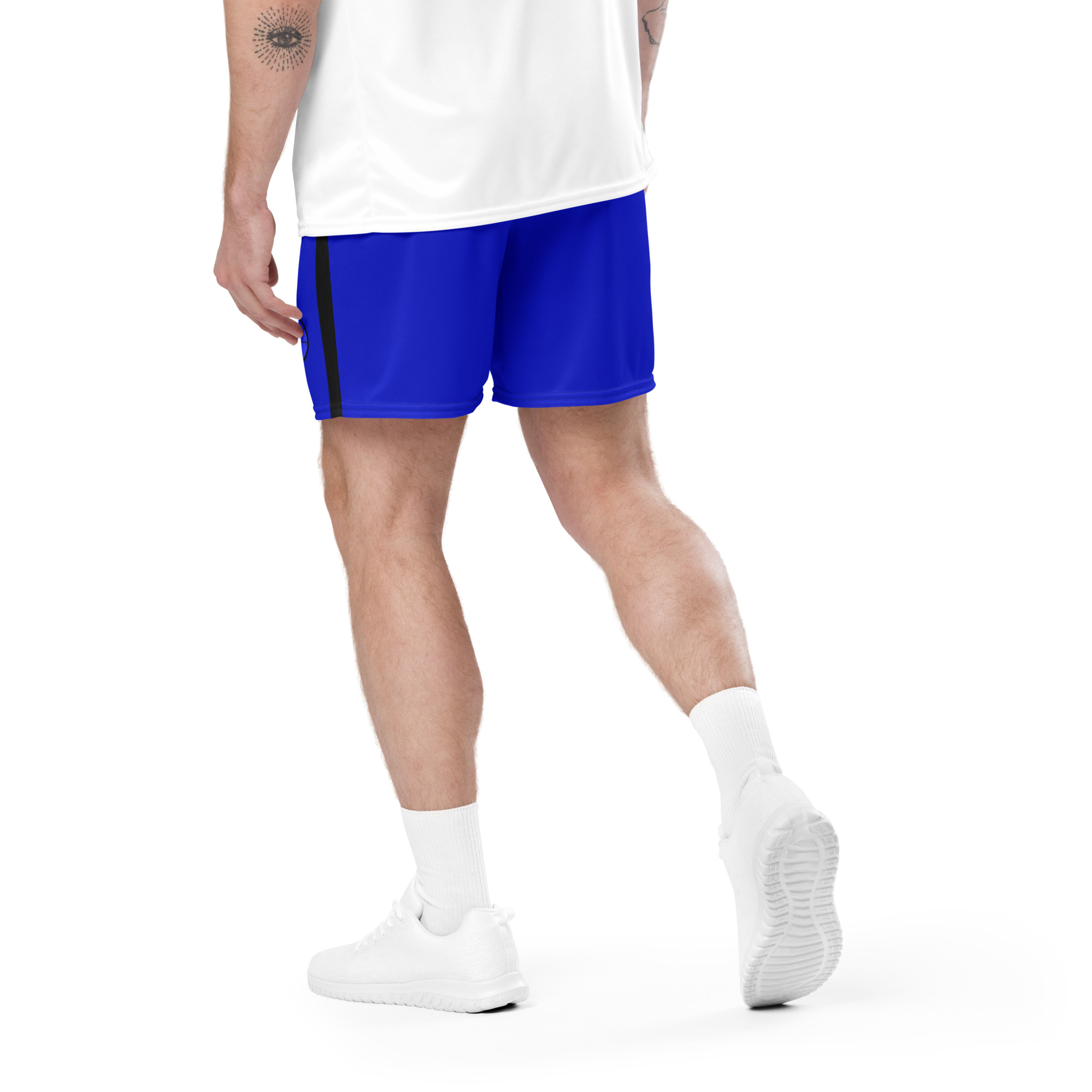 G Bound Republic Blue Unisex Mesh Shorts - Image 3