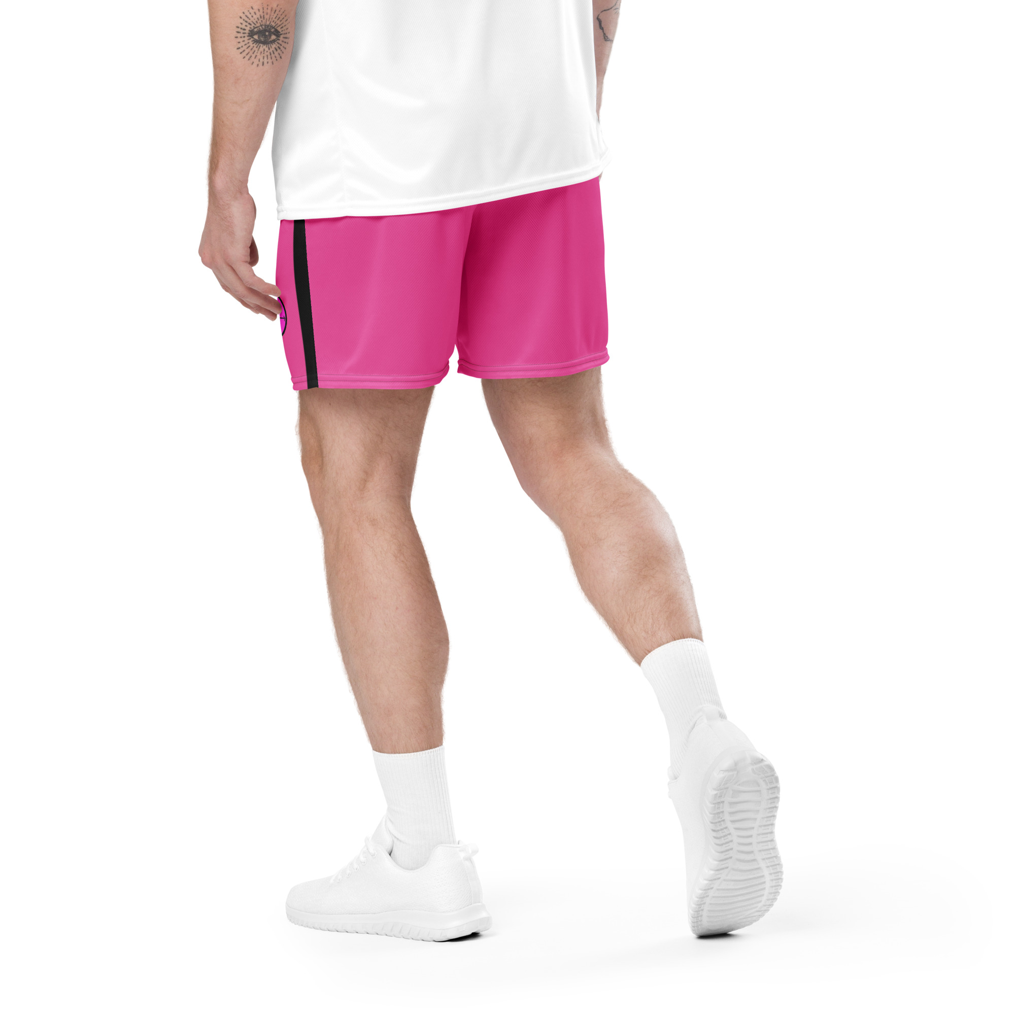 G Bound Republic Pink Unisex Mesh Shorts - Image 5