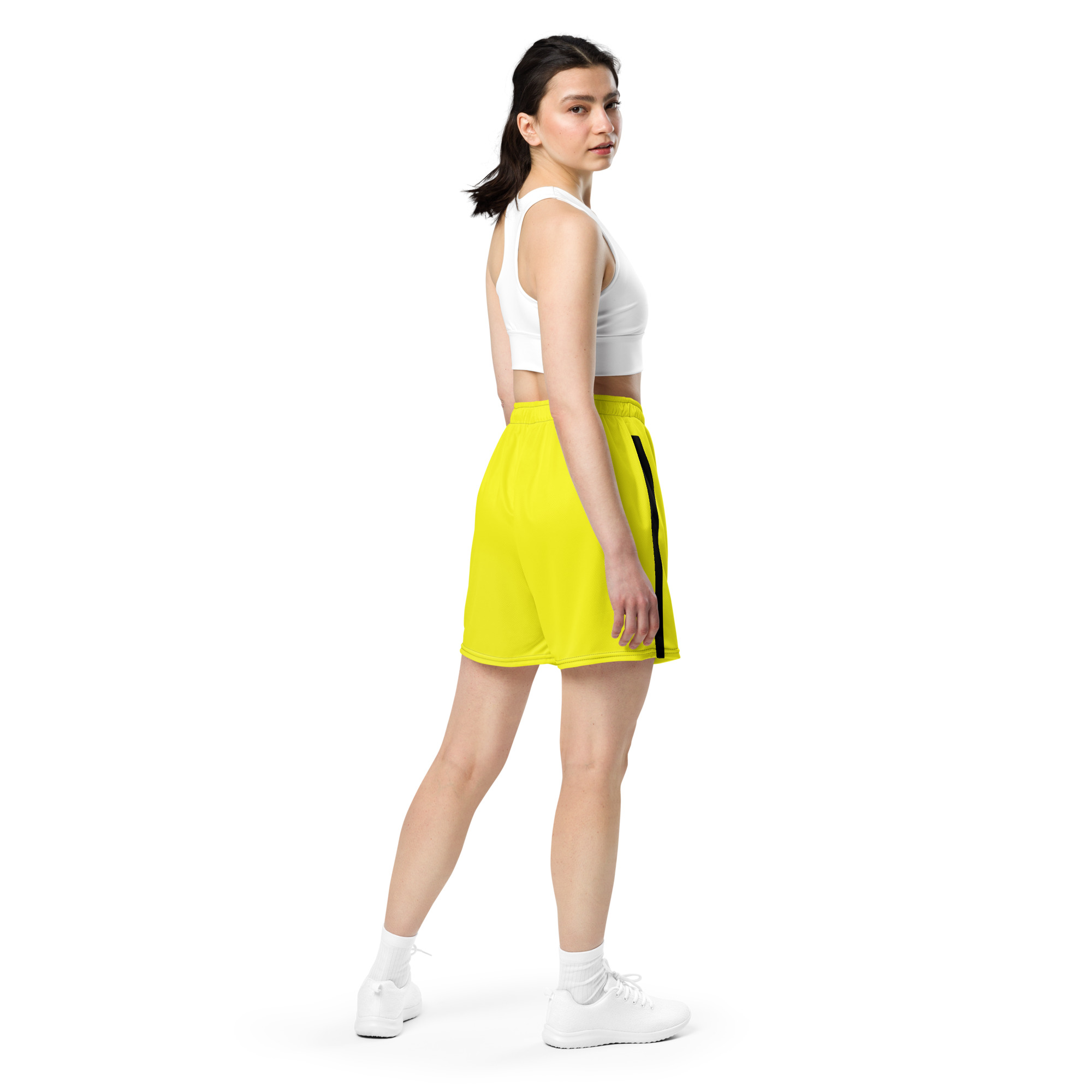 G Bound Republic Yellow Unisex Mesh Shorts - Image 5