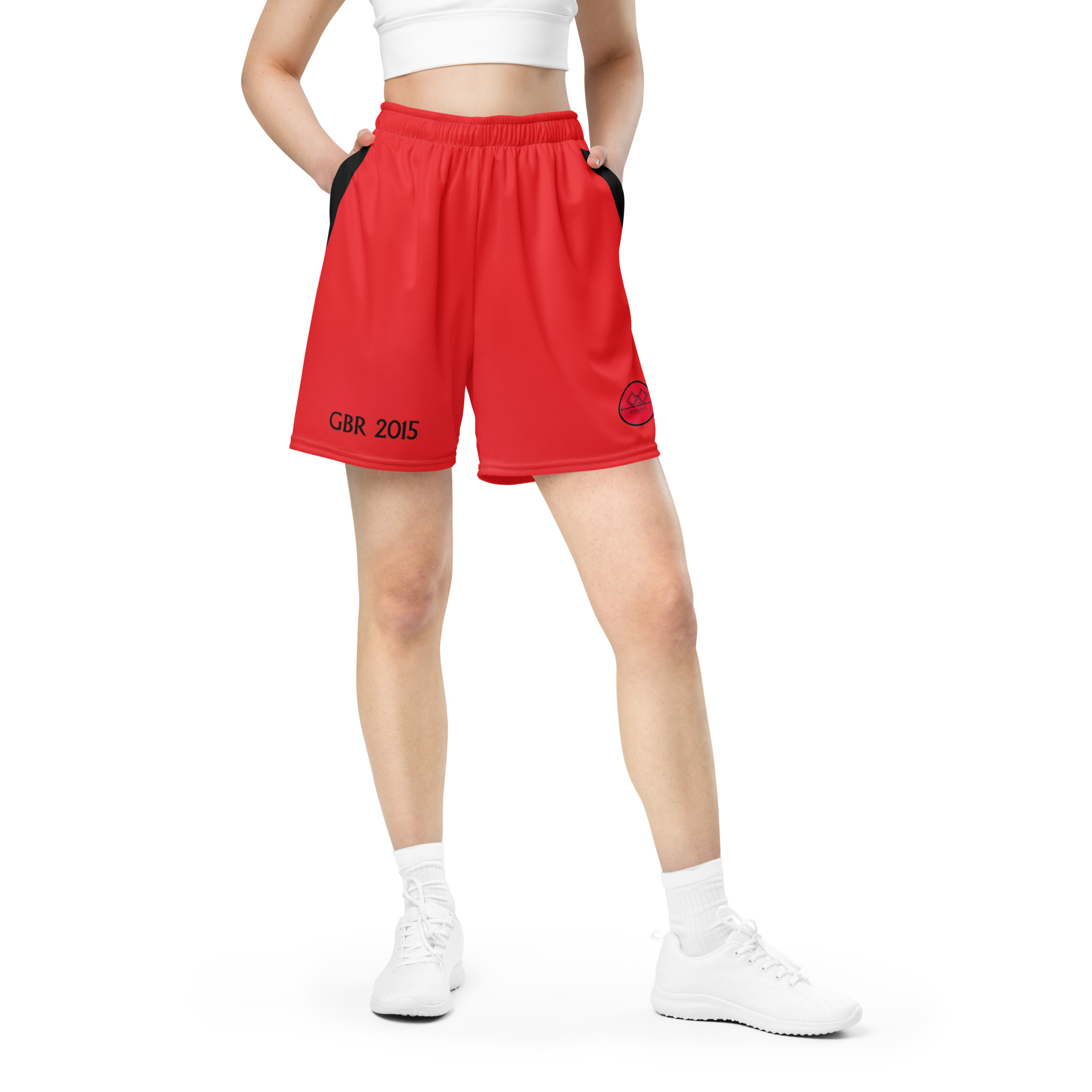 G Bound Republic Red Unisex Mesh Shorts - Image 2