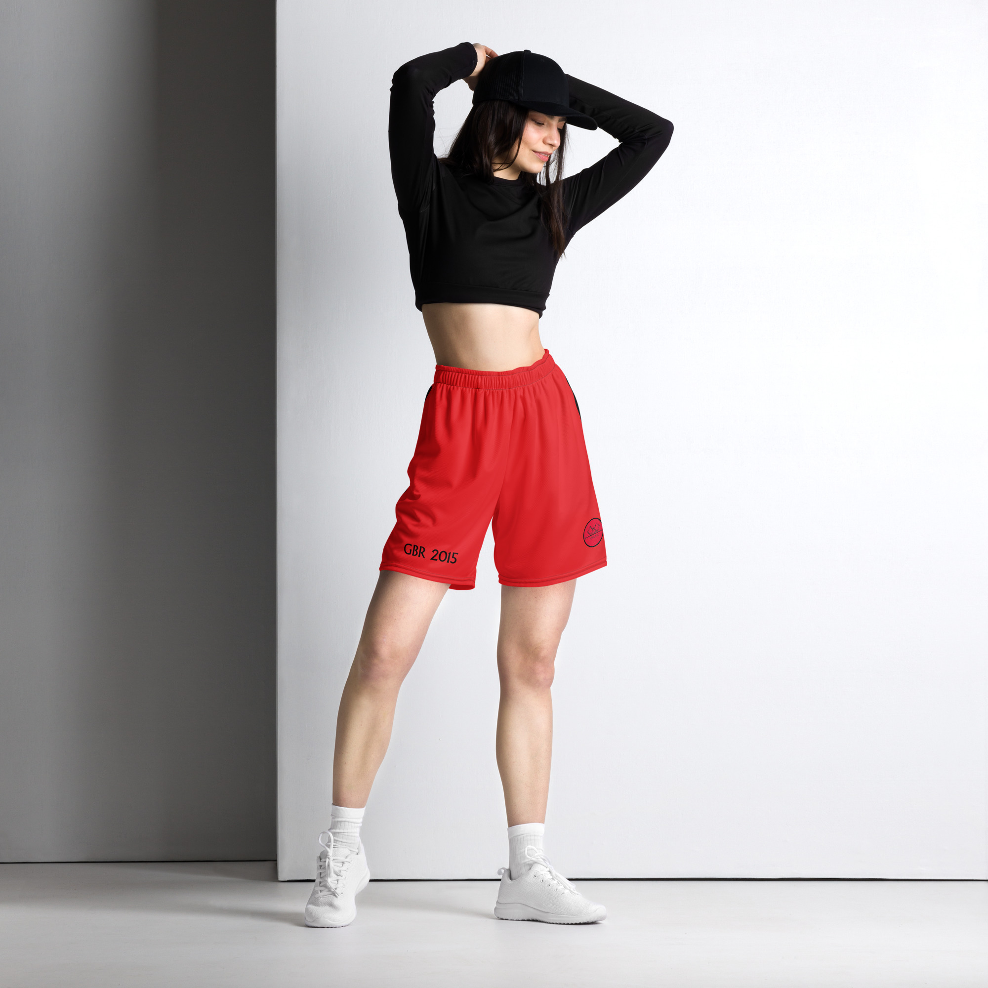 G Bound Republic Red Unisex Mesh Shorts - Image 3