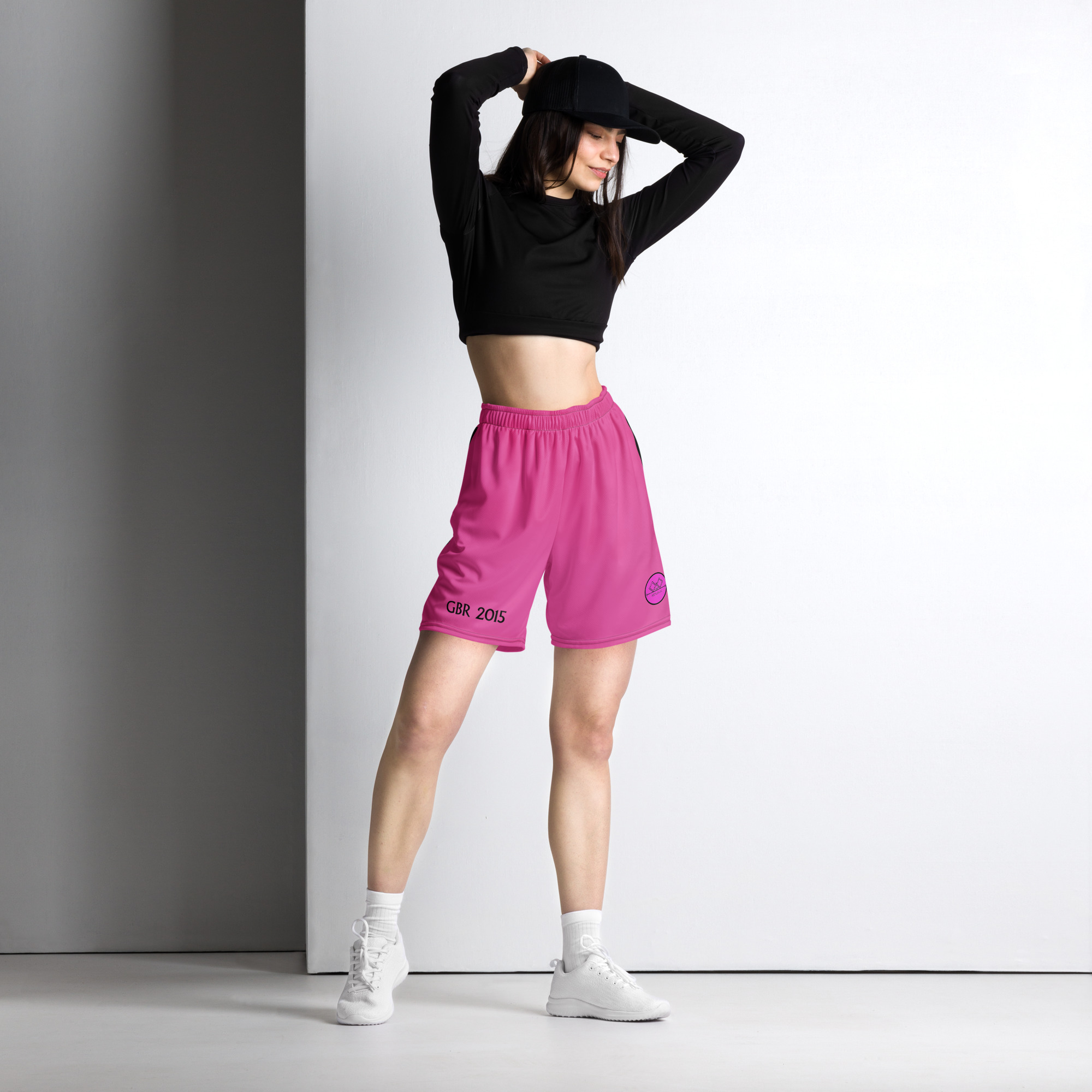 G Bound Republic Pink Unisex Mesh Shorts