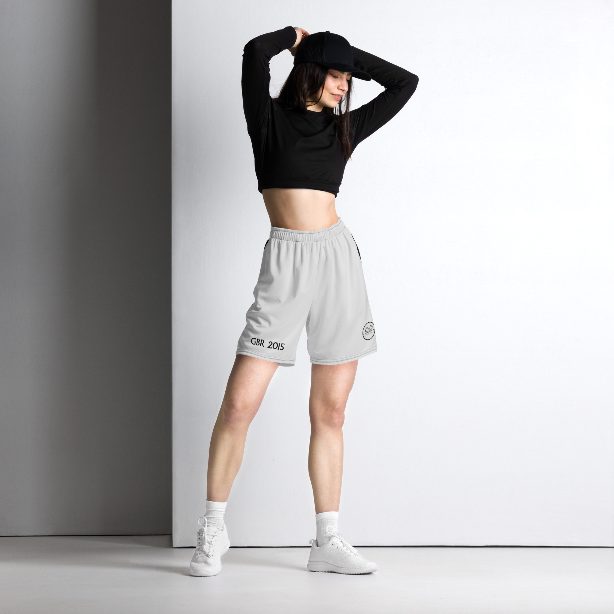 G Bound Republic Silver Unisex mesh shorts - Image 2