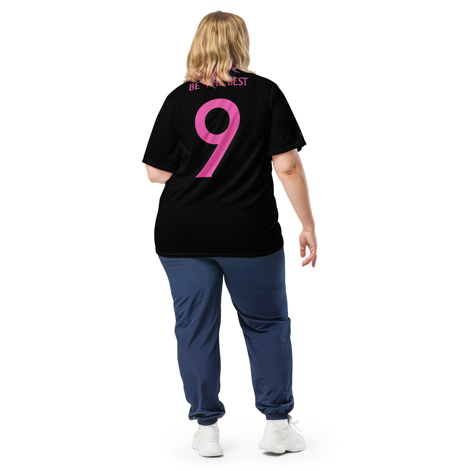 G Bound Republic Pink & Black Recycled unisex sports jersey - Image 5