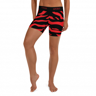 G Bound Republic Red & Black Yoga Shorts