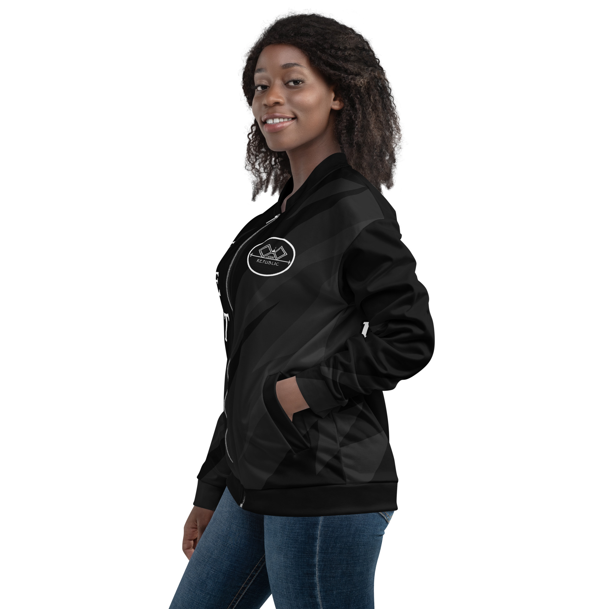 G Bound Republic Unisex Bomber Jacket - Image 3