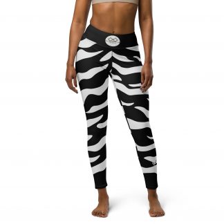 G Bound Republic Silver & Black Yoga Leggings