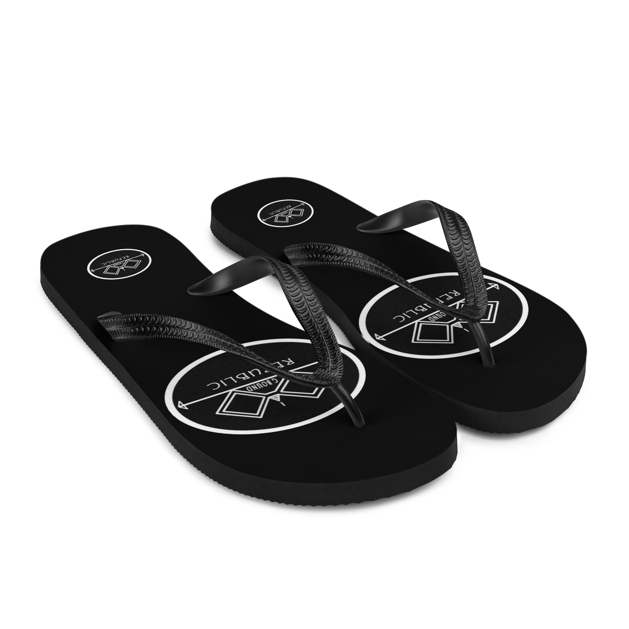 G Bound Republic Black Flip-Flops - Image 2