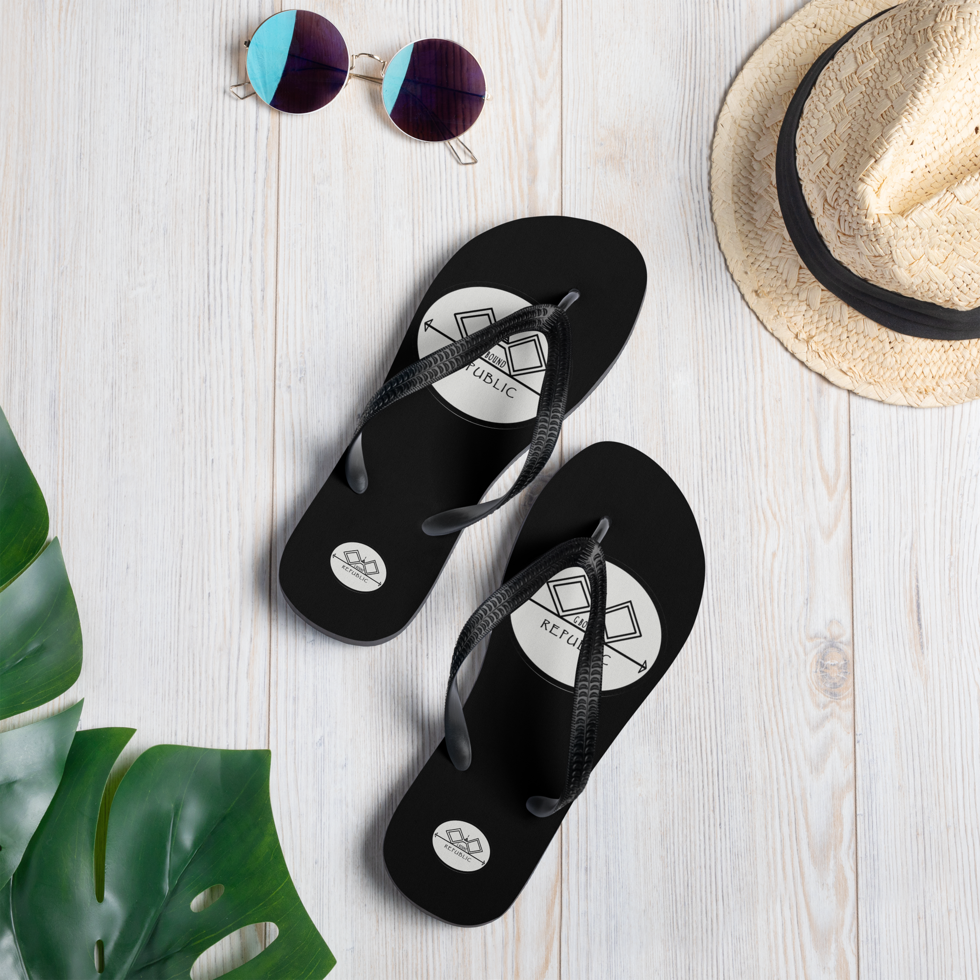 G Bound Republic Silver Flip-Flops