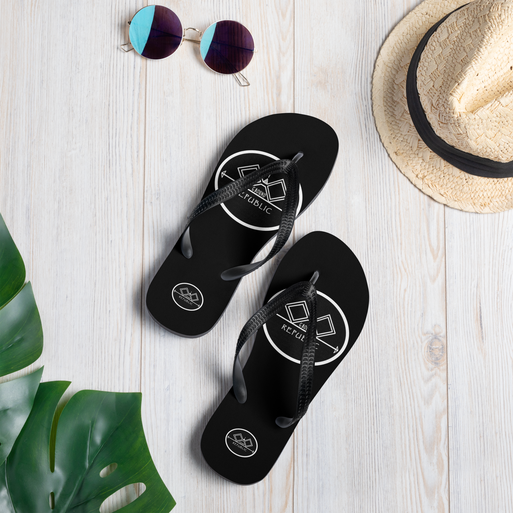 G Bound Republic Black Flip-Flops