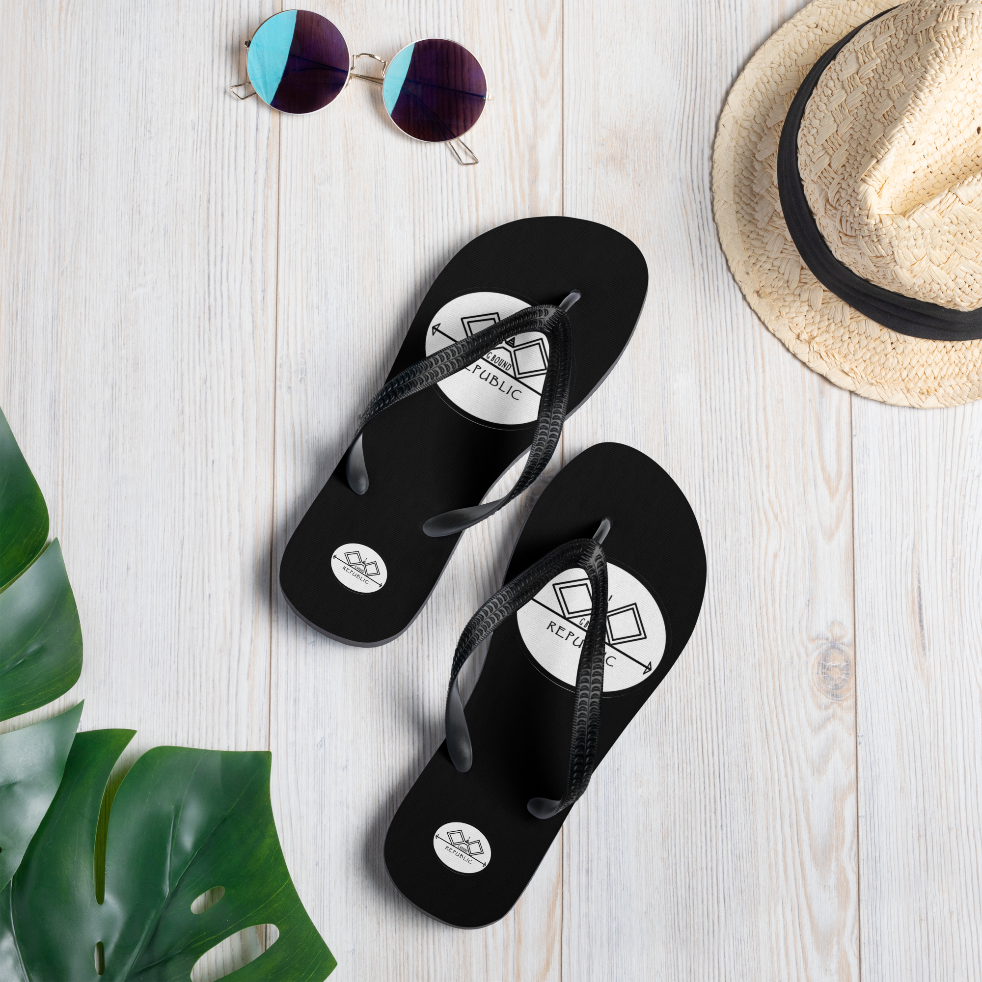 G Bound Republic White Flip-Flops