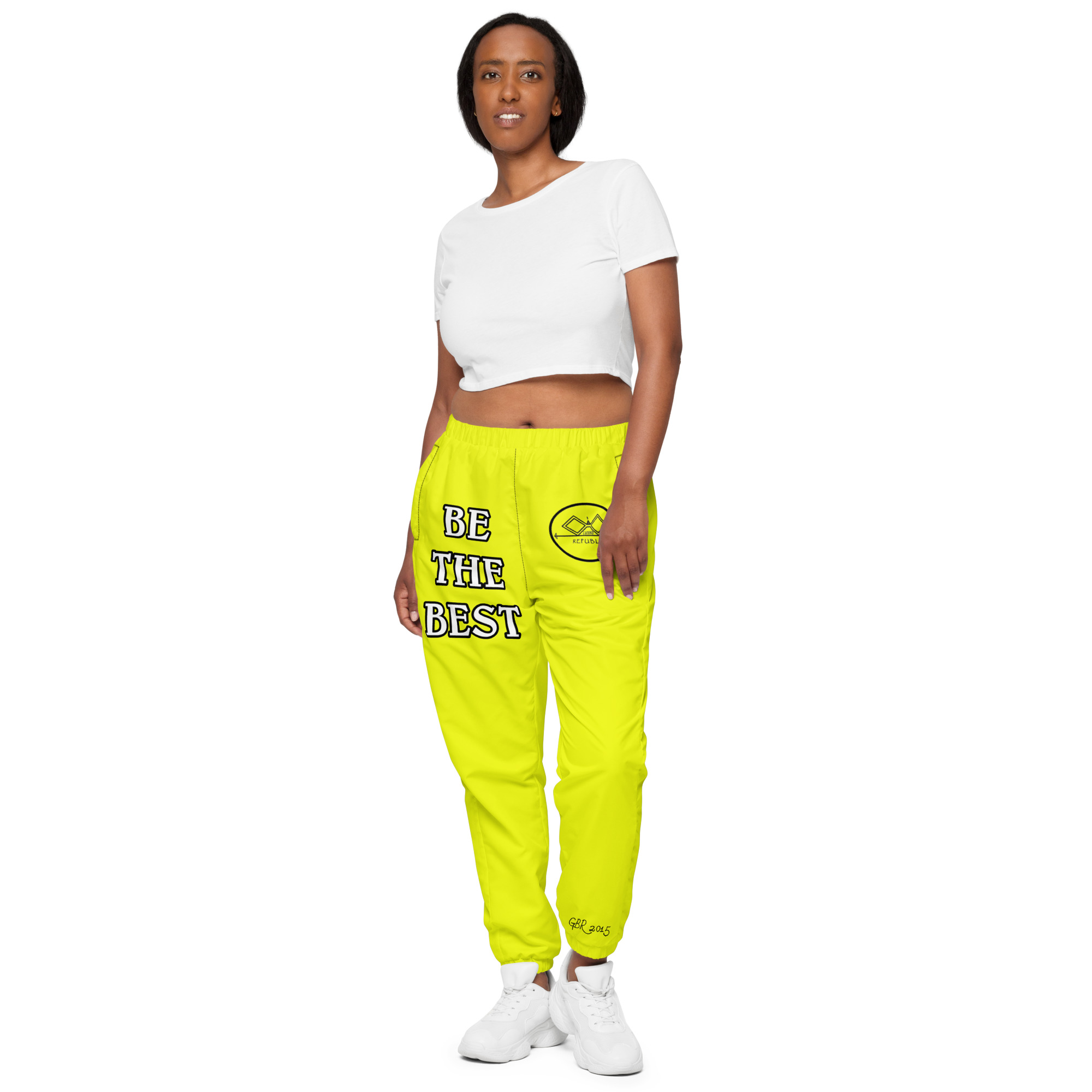 G Bound Republic Yellow Unisex Track Pants - Image 7