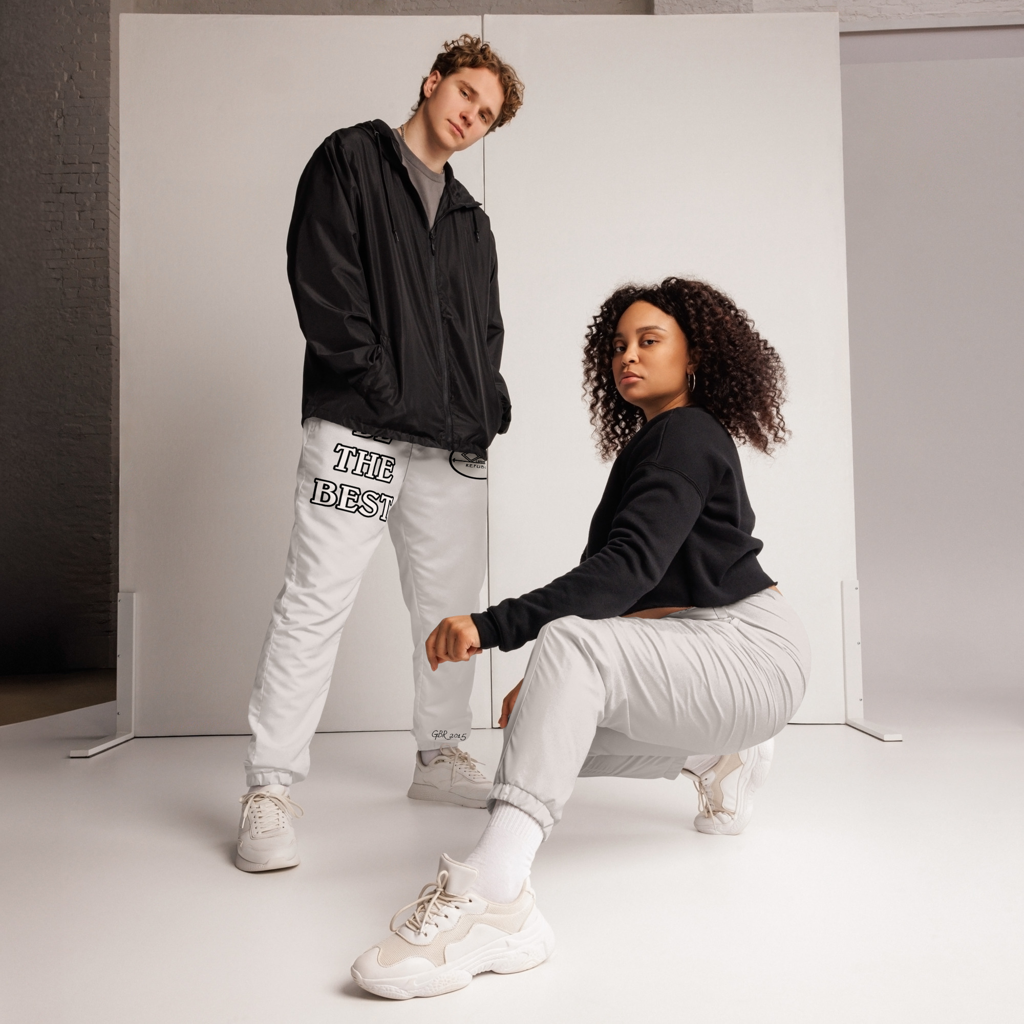 G Bound Republic Silver Unisex Track Pants - Image 2