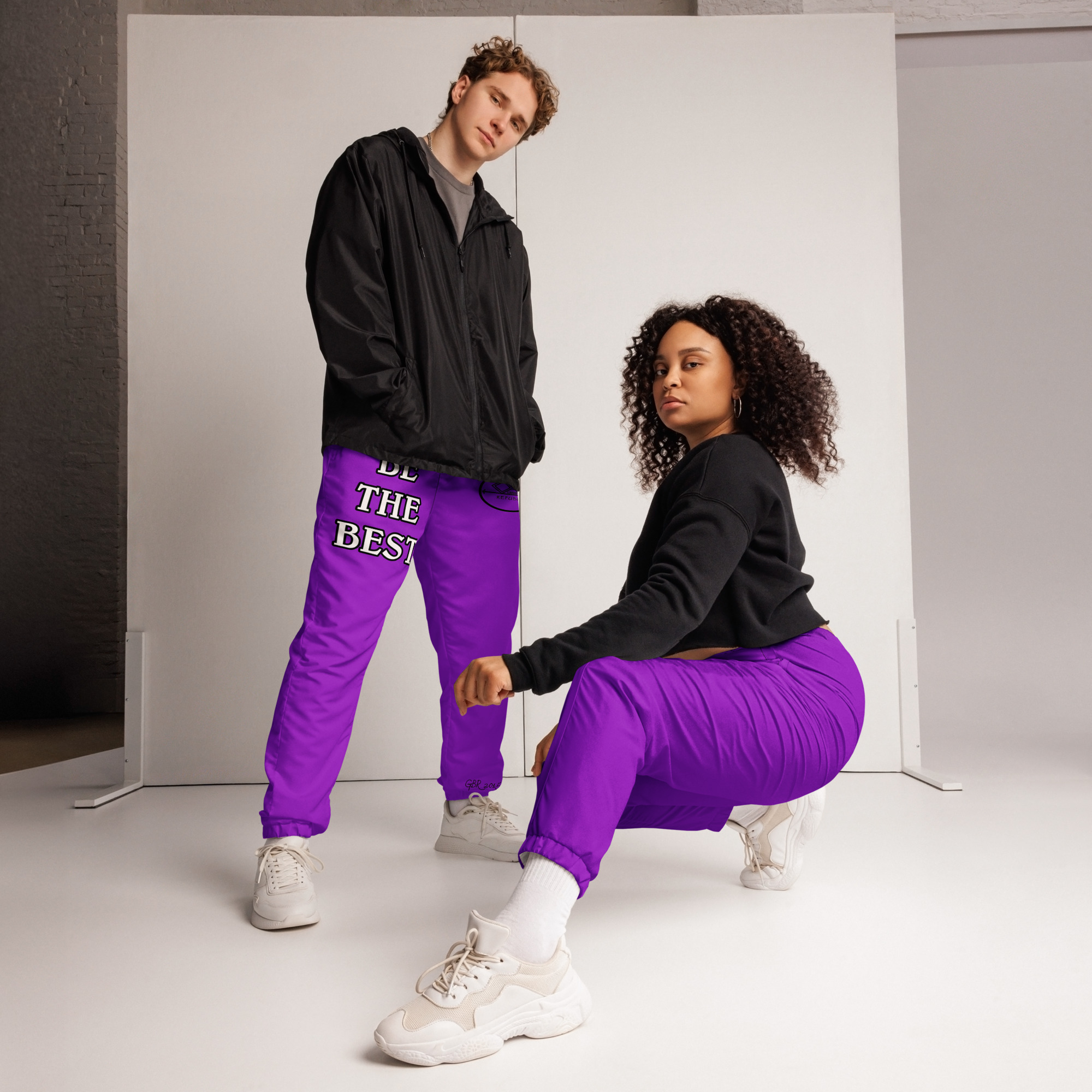 G Bound Republic Purple Unisex Track Pants - Image 2