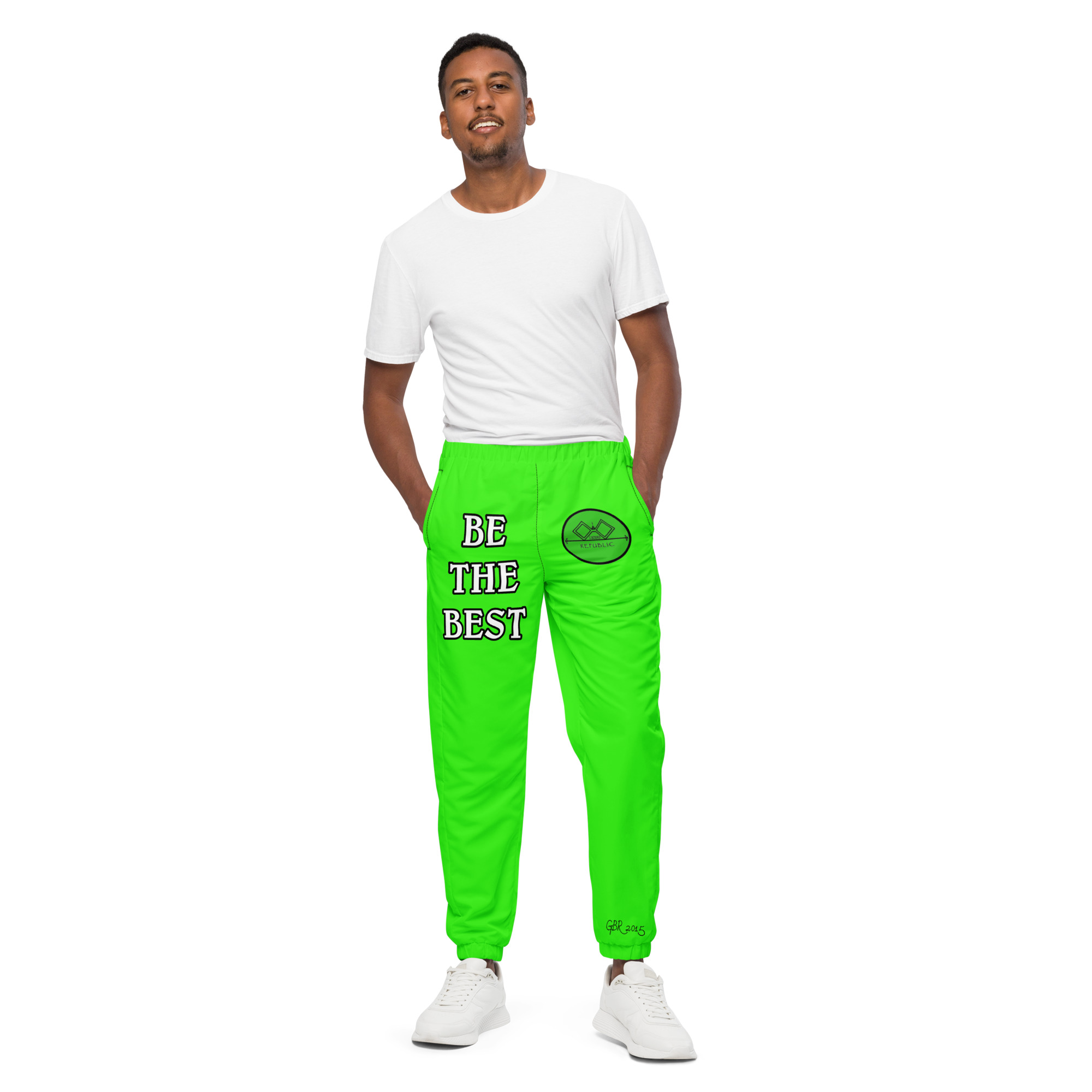 G Bound Republic Green Unisex Track Pants - Image 5