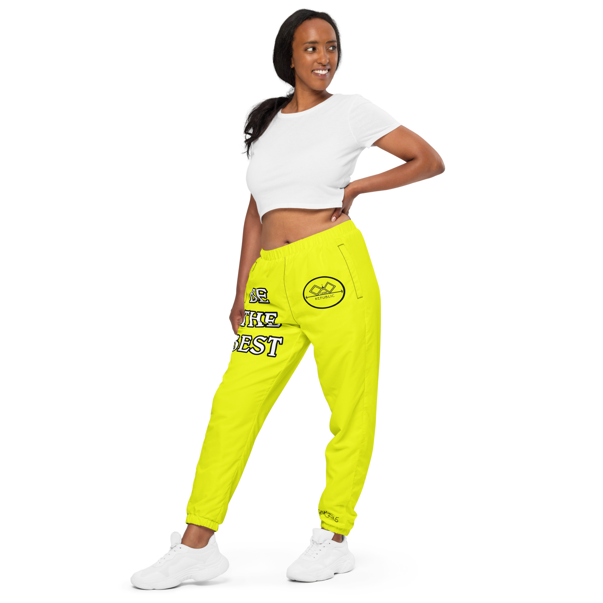 G Bound Republic Yellow Unisex Track Pants - Image 6