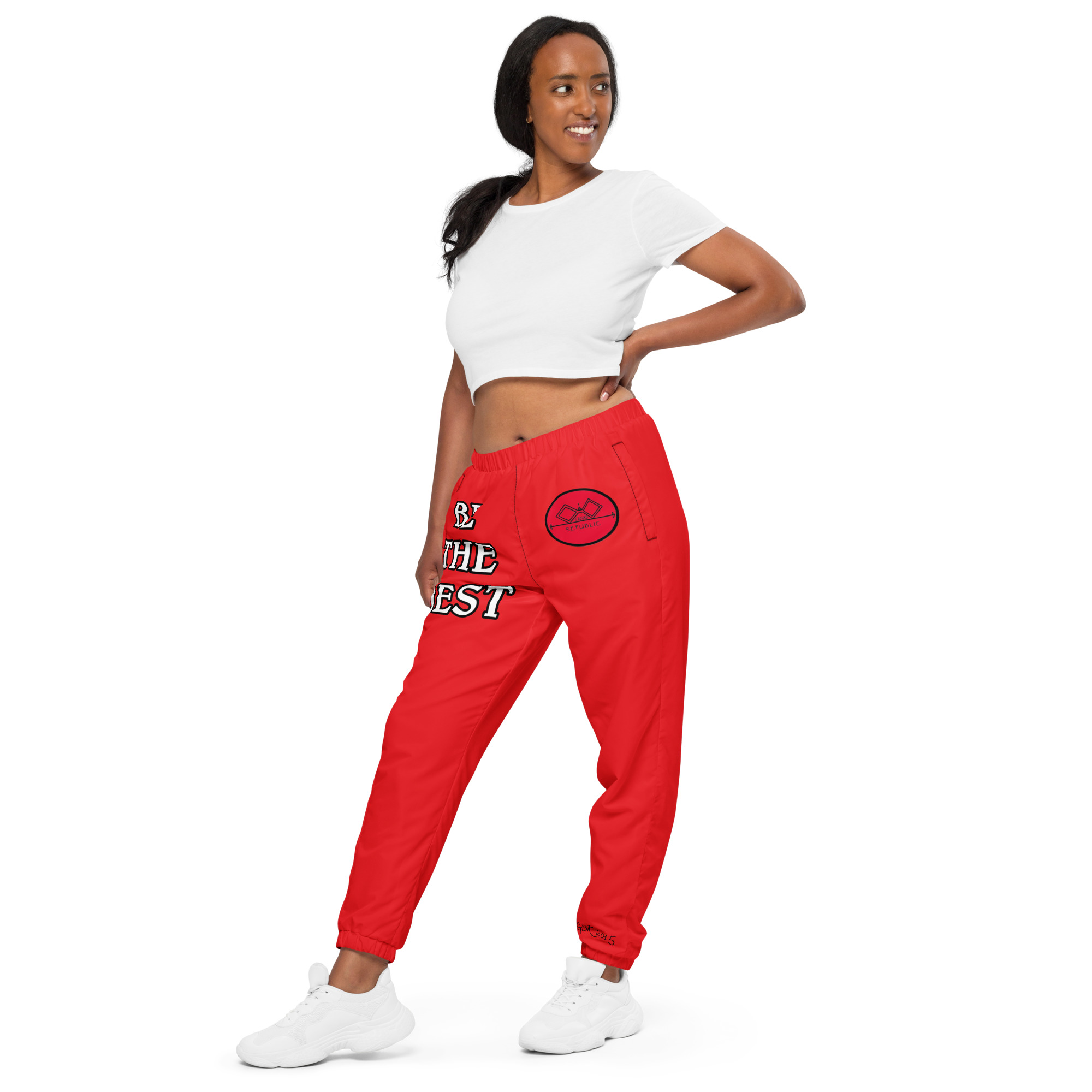 G Bound Republic Red Unisex Track Pants - Image 3