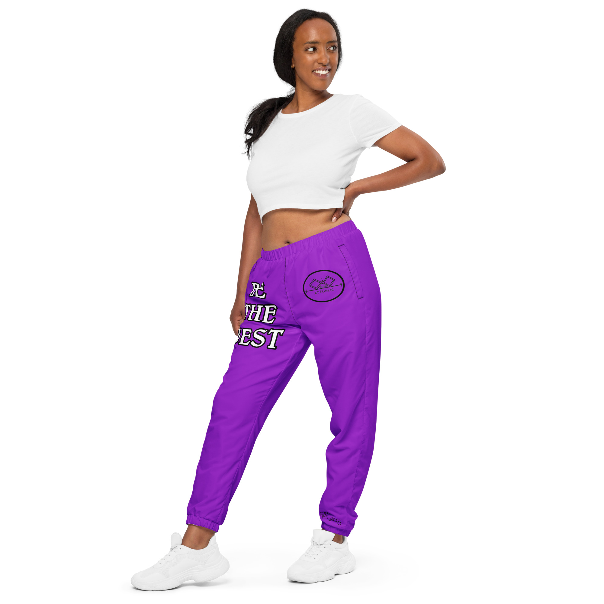 G Bound Republic Purple Unisex Track Pants - Image 6