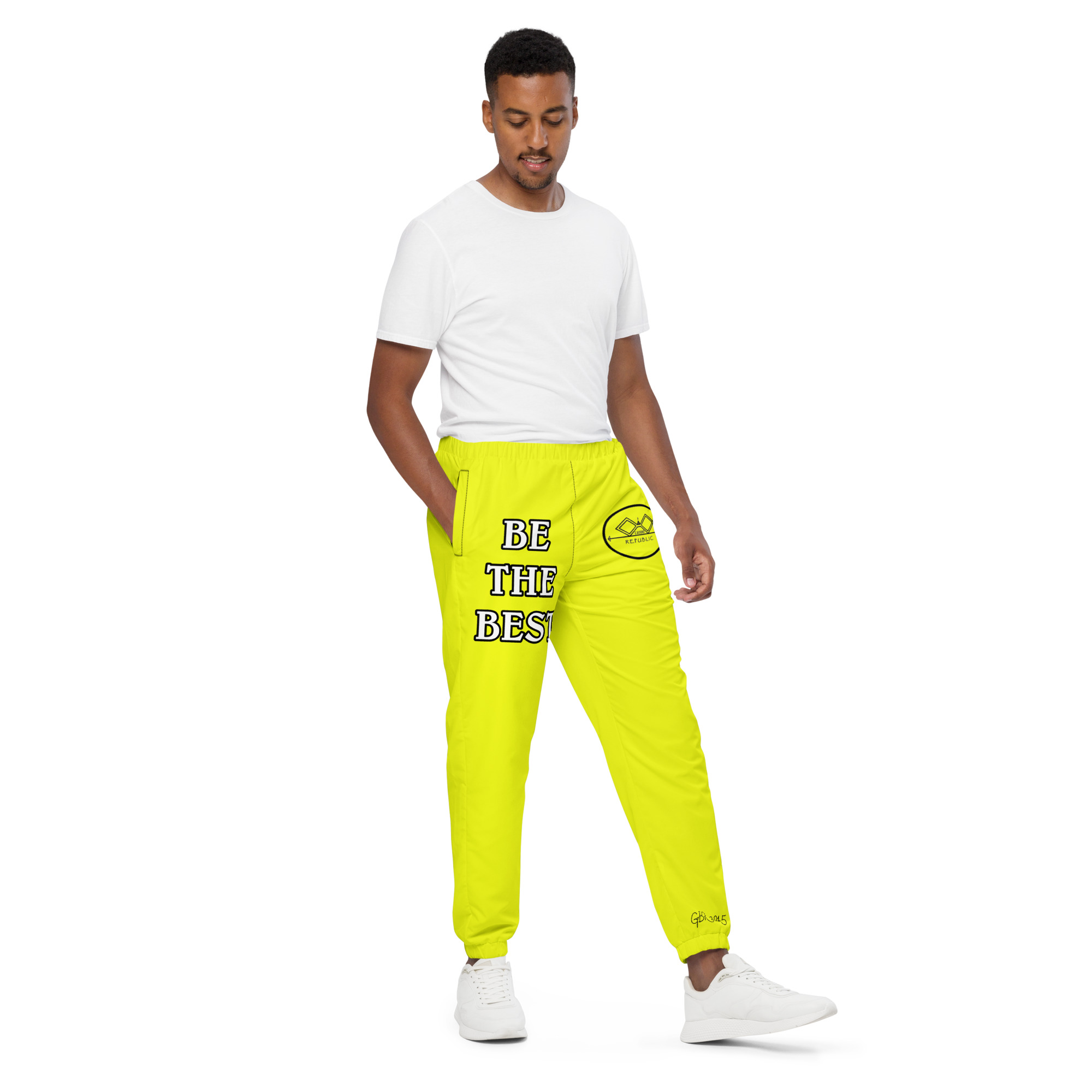 G Bound Republic Yellow Unisex Track Pants - Image 13