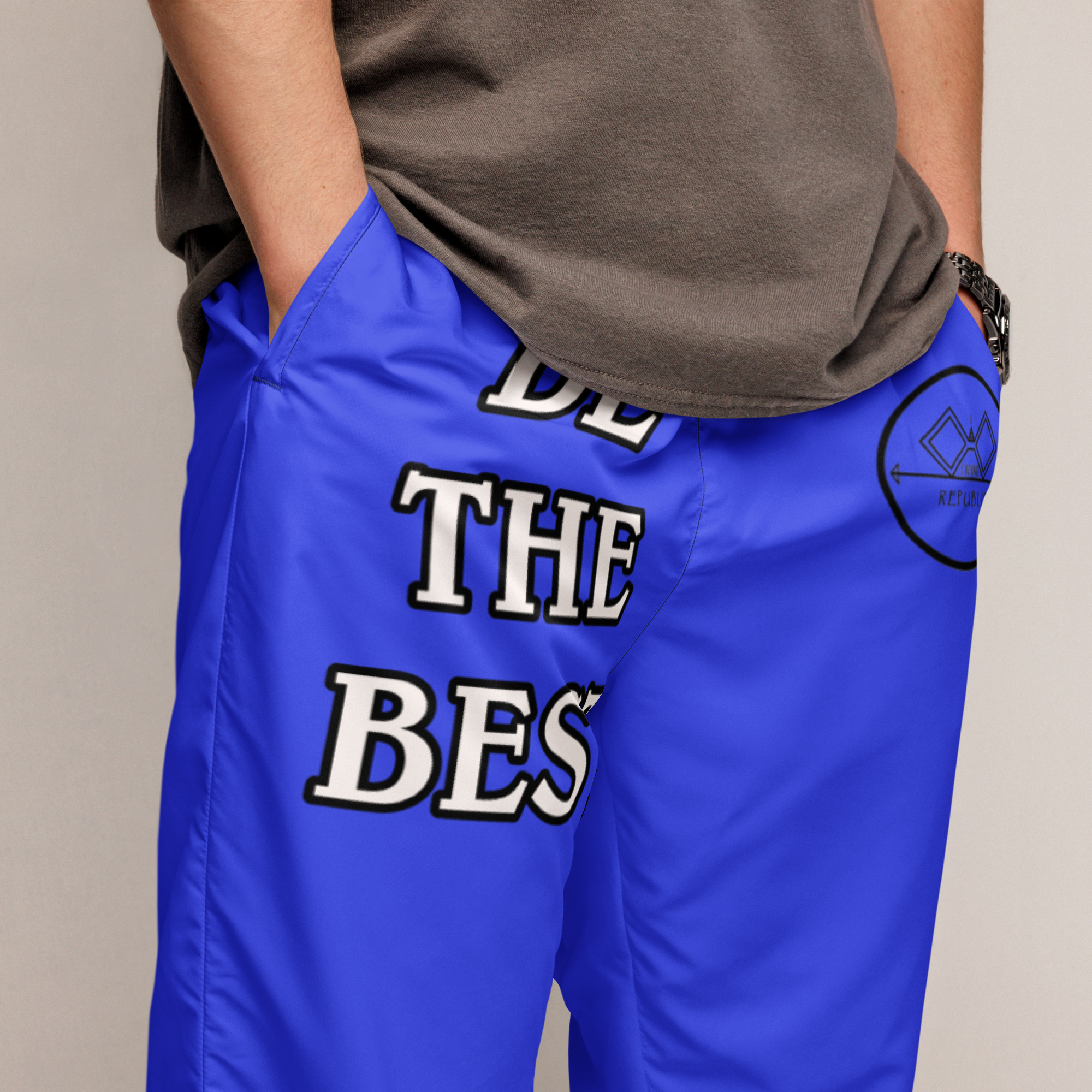 G Bound Republic Blue Unisex Track Pants - Image 6