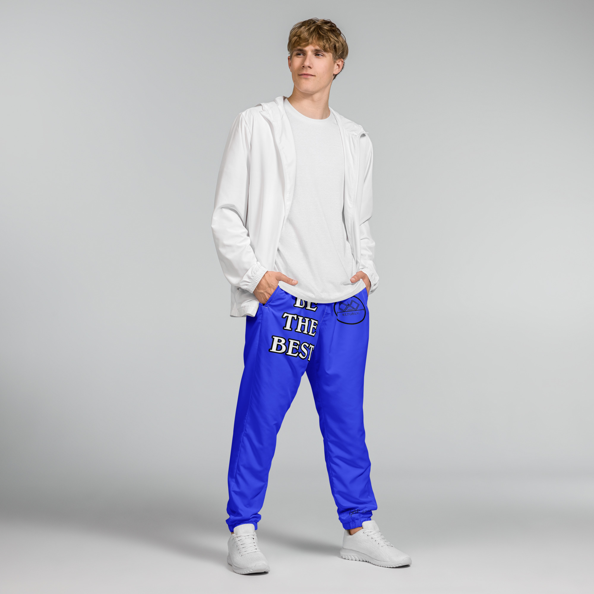 G Bound Republic Blue Unisex Track Pants - Image 13