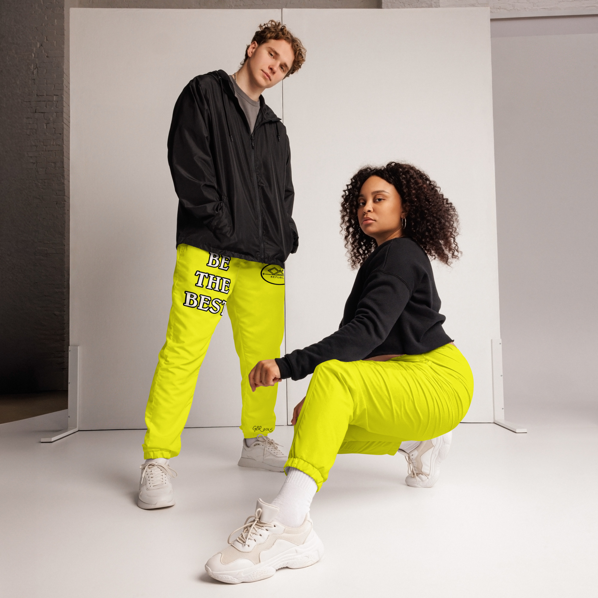 G Bound Republic Yellow Unisex Track Pants - Image 9