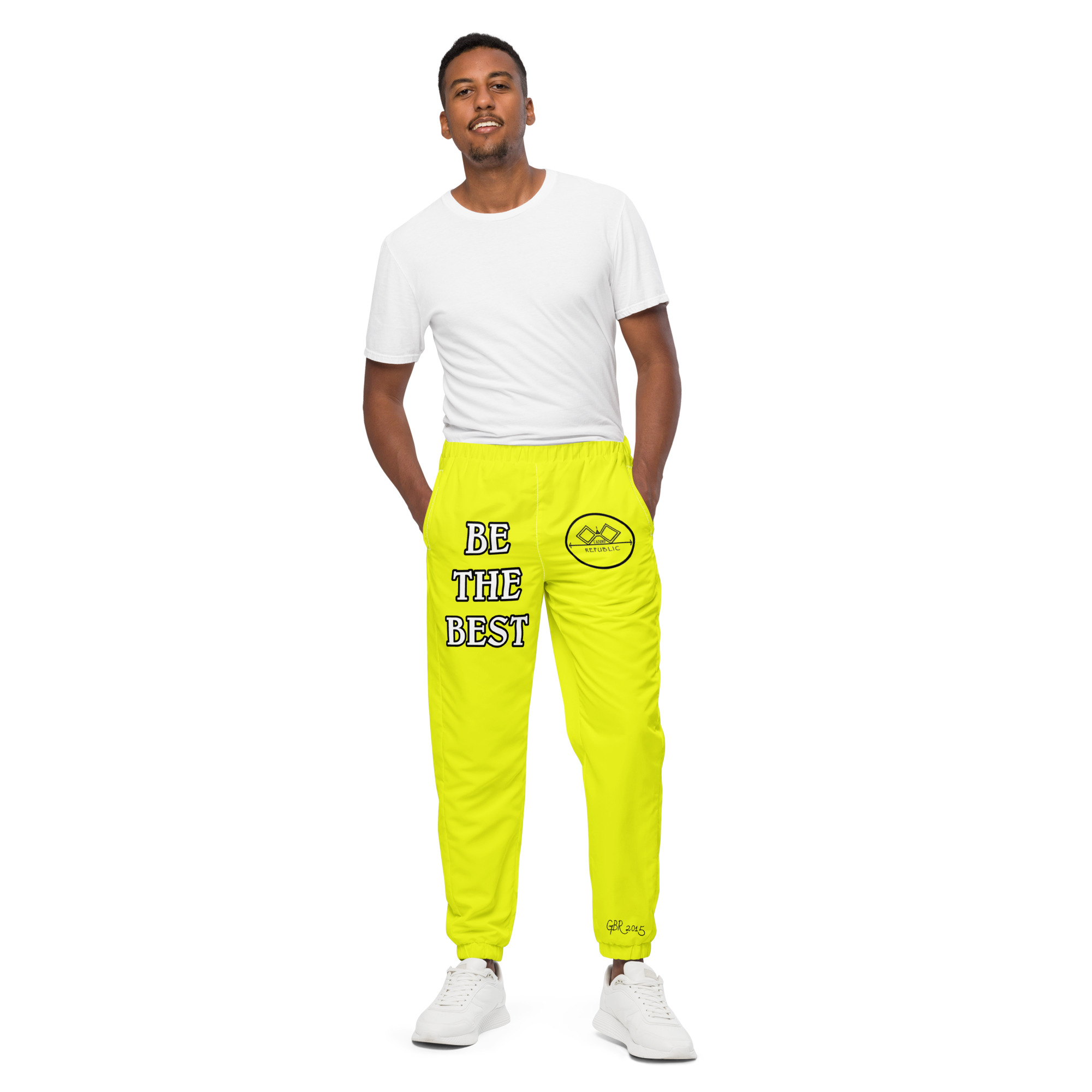 G Bound Republic Yellow Unisex Track Pants - Image 15