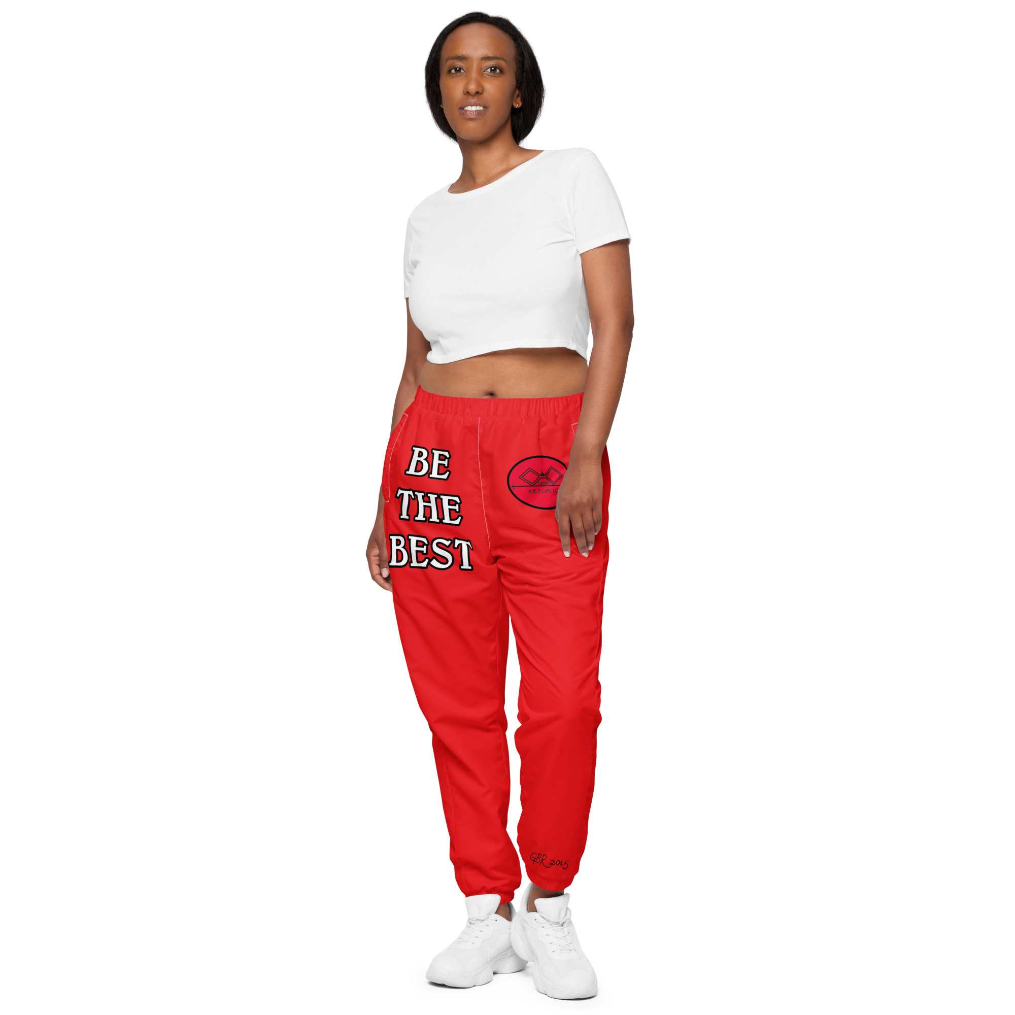 G Bound Republic Red Unisex Track Pants - Image 8