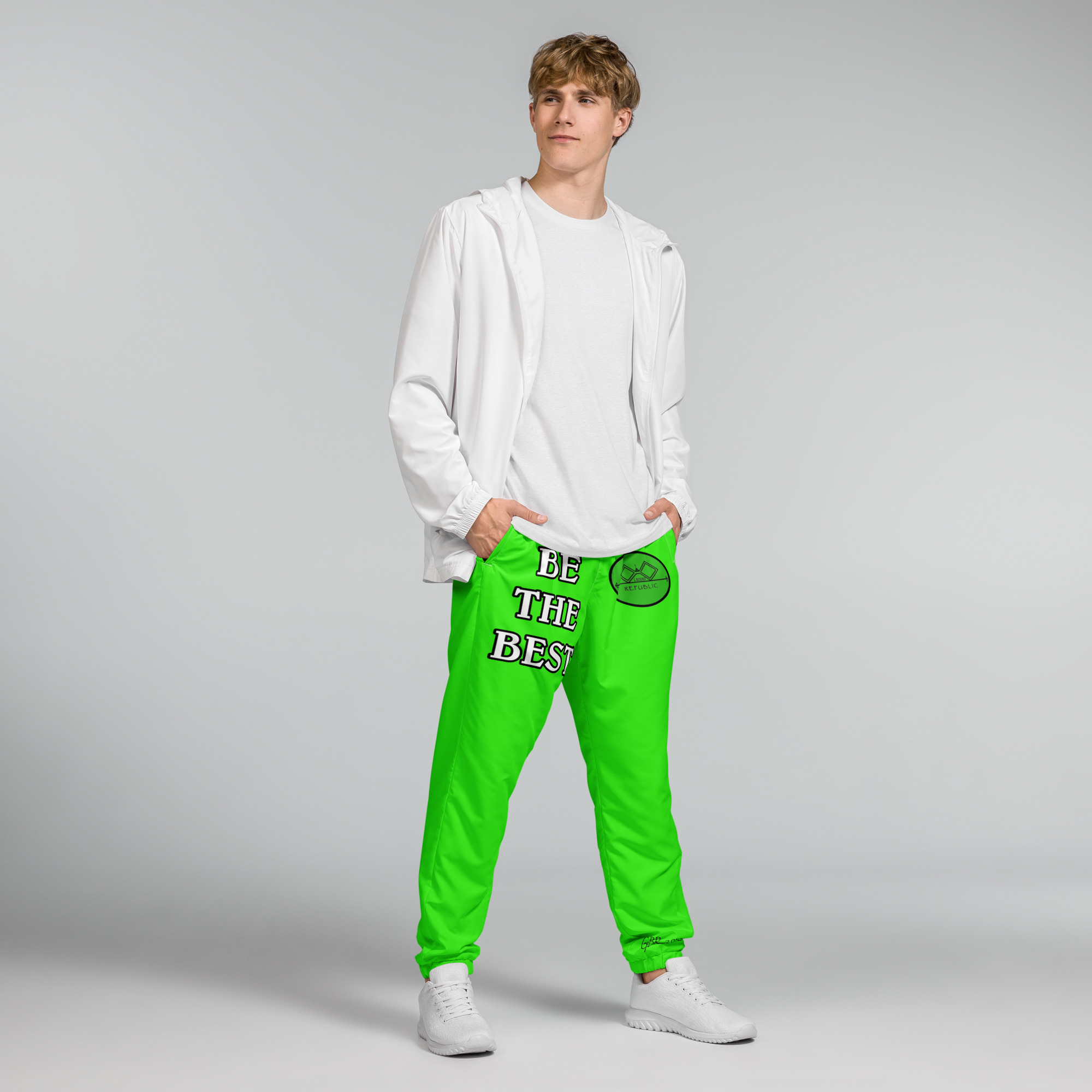 G Bound Republic Green Unisex Track Pants - Image 7