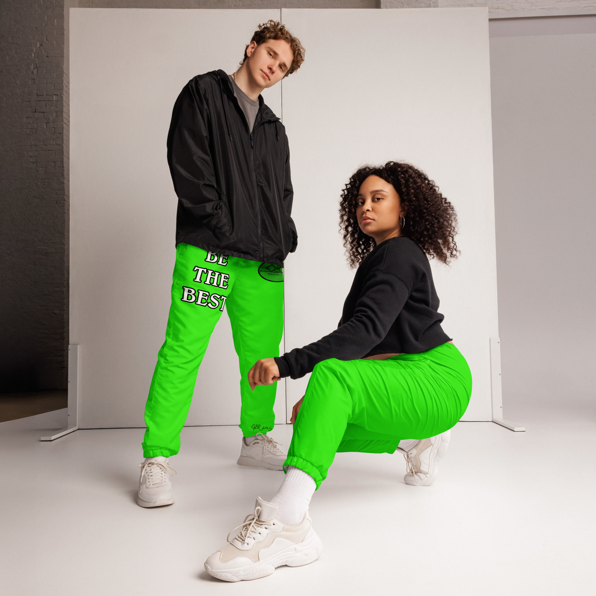 G Bound Republic Green Unisex Track Pants - Image 11