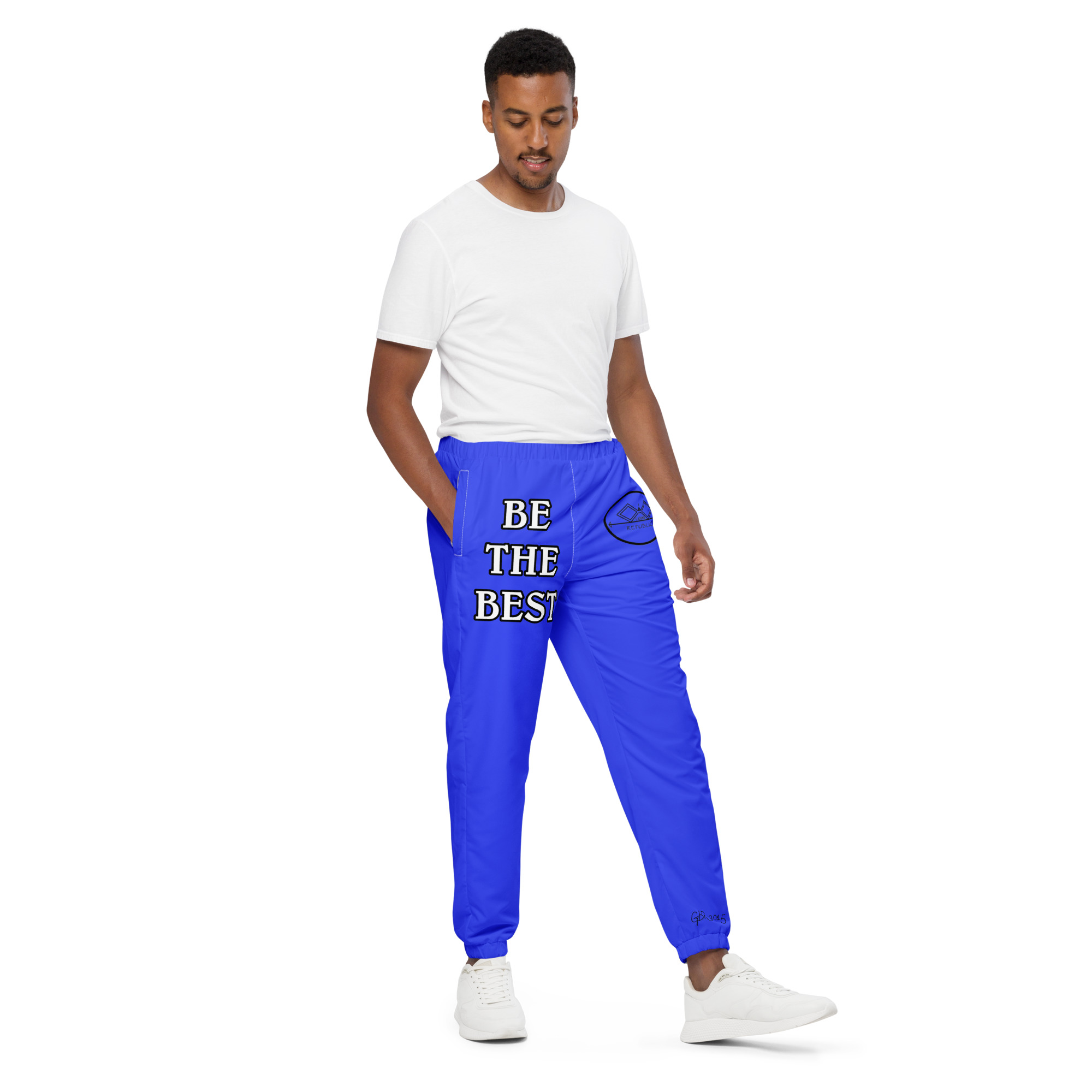G Bound Republic Blue Unisex Track Pants - Image 11