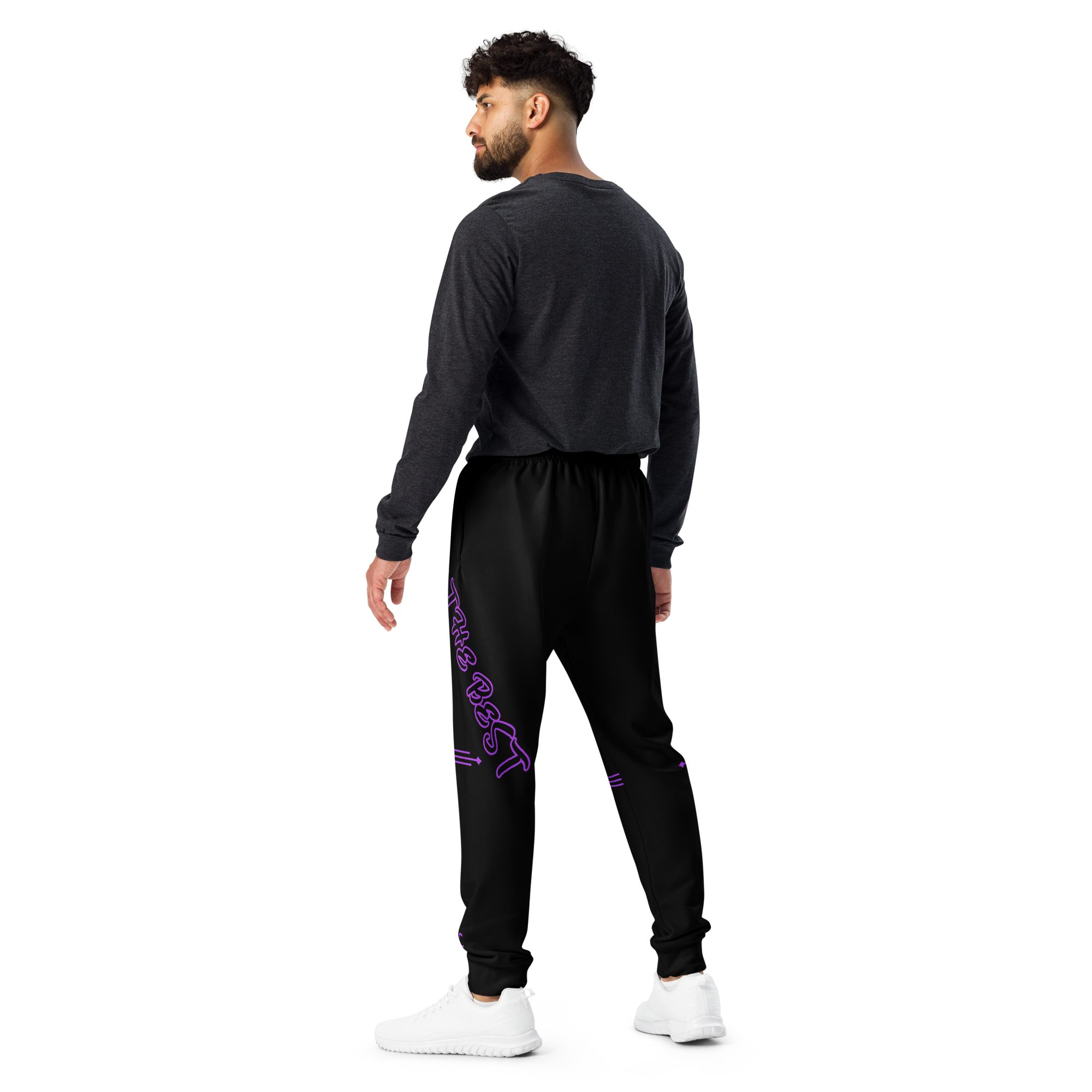 G Bound Republic Purple Logo Men's Joggers - Image 9