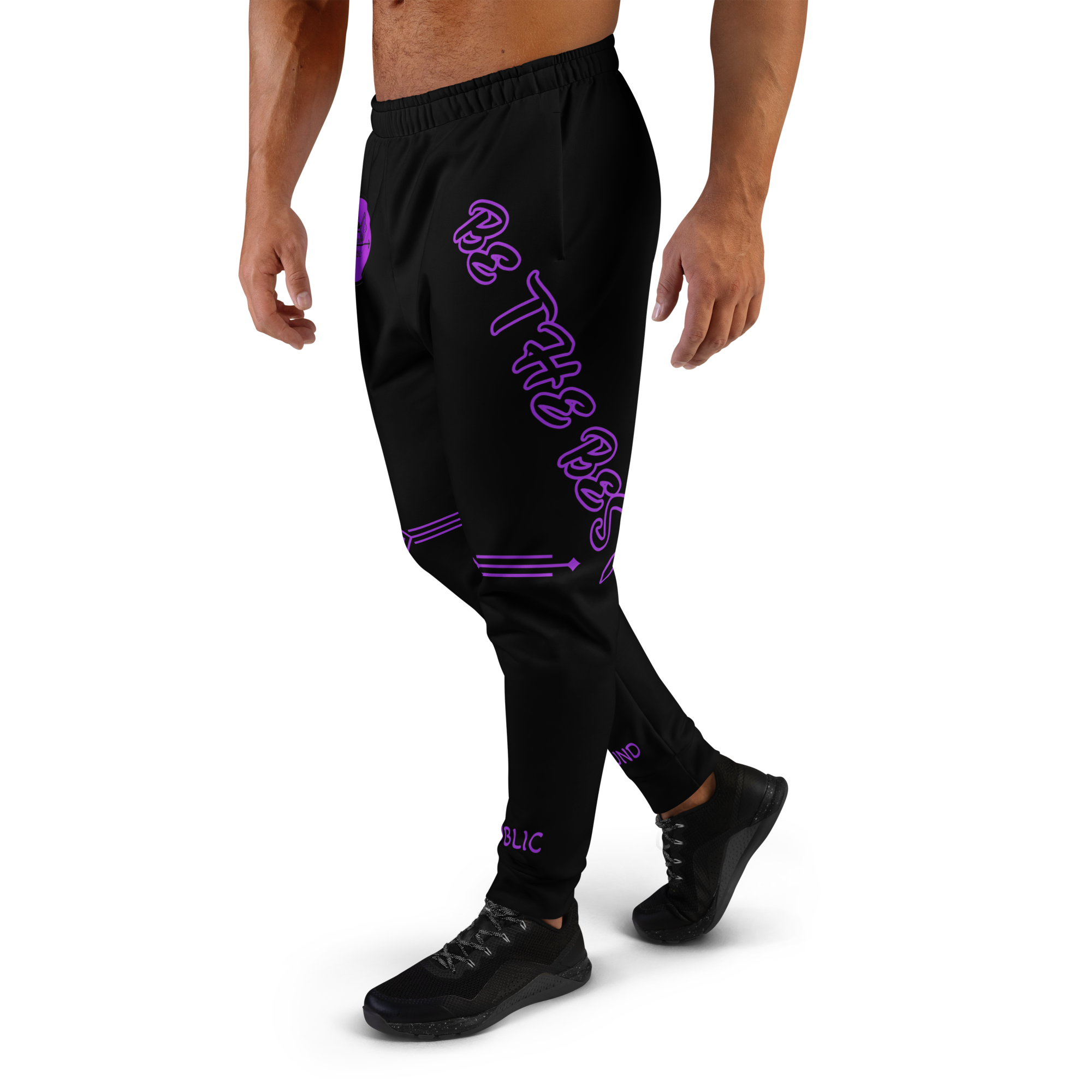 G Bound Republic Purple Logo Men's Joggers - Image 8