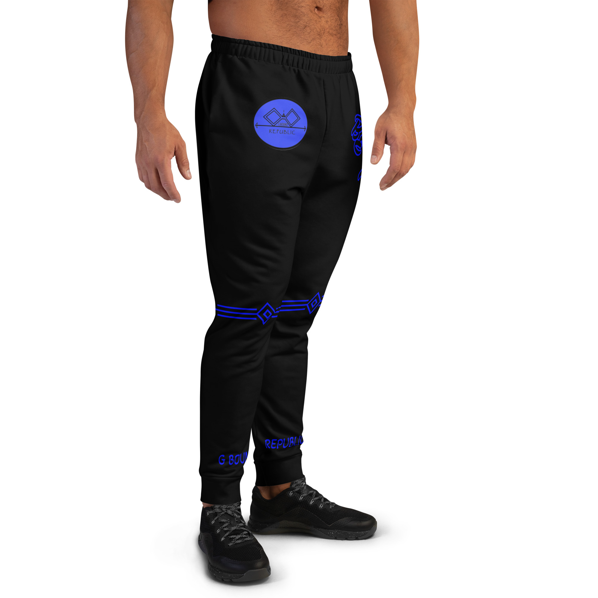 G Bound Republic Blue Logo Men's Joggers - Image 7