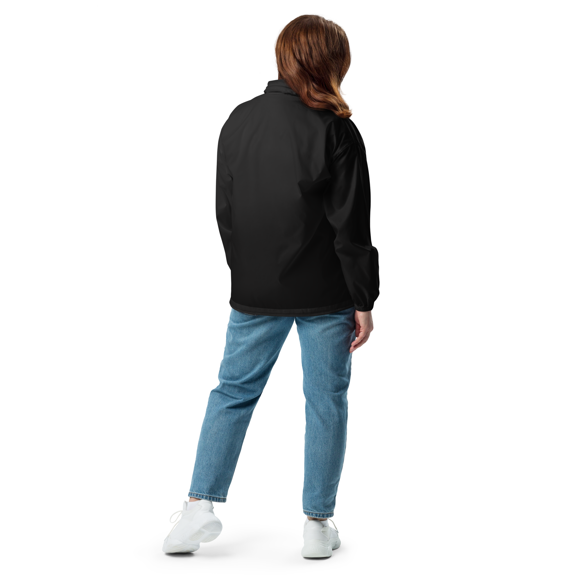 G Bound Republic Black Logo Unisex Windbreaker - Image 4