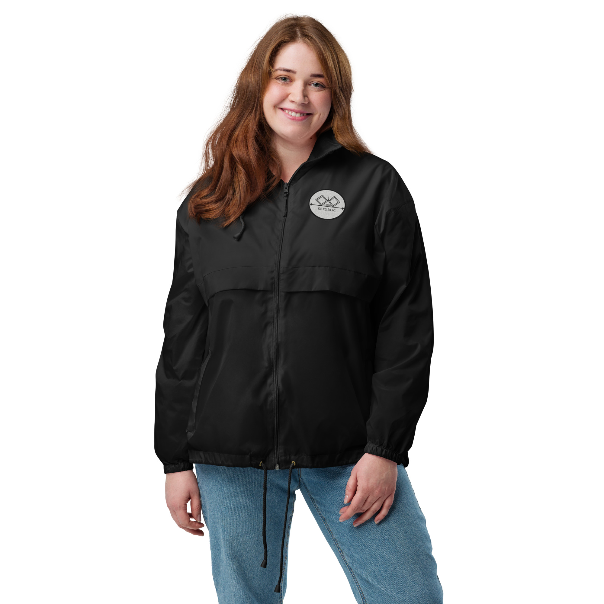 G Bound Republic Silver Unisex Windbreaker - Image 5