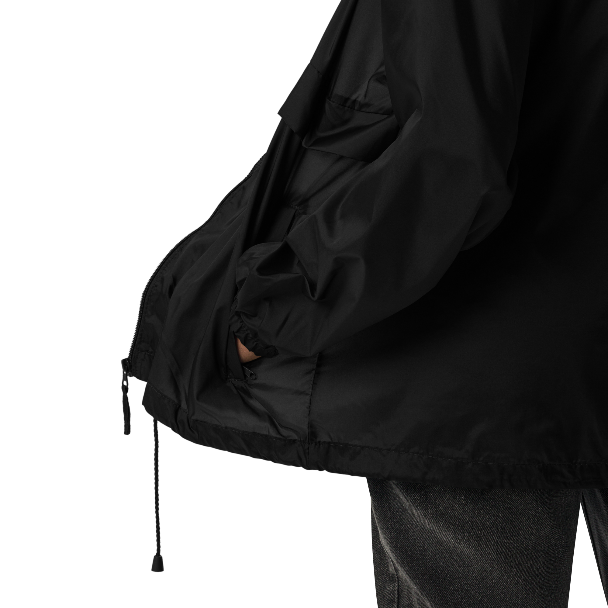 G Bound Republic Purple Unisex Windbreaker - Image 4