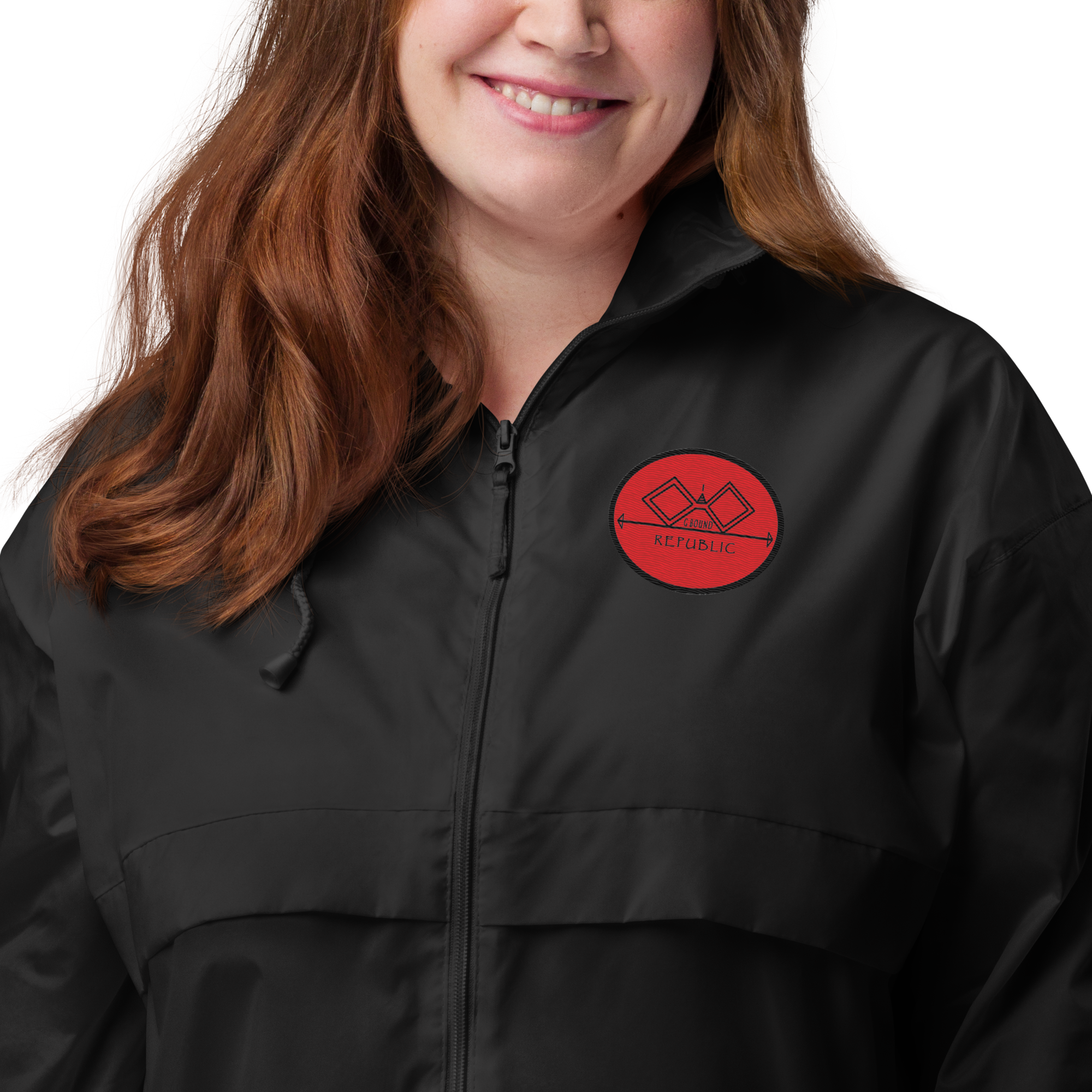 G Bound Republic Red Logo Unisex Windbreaker - Image 2