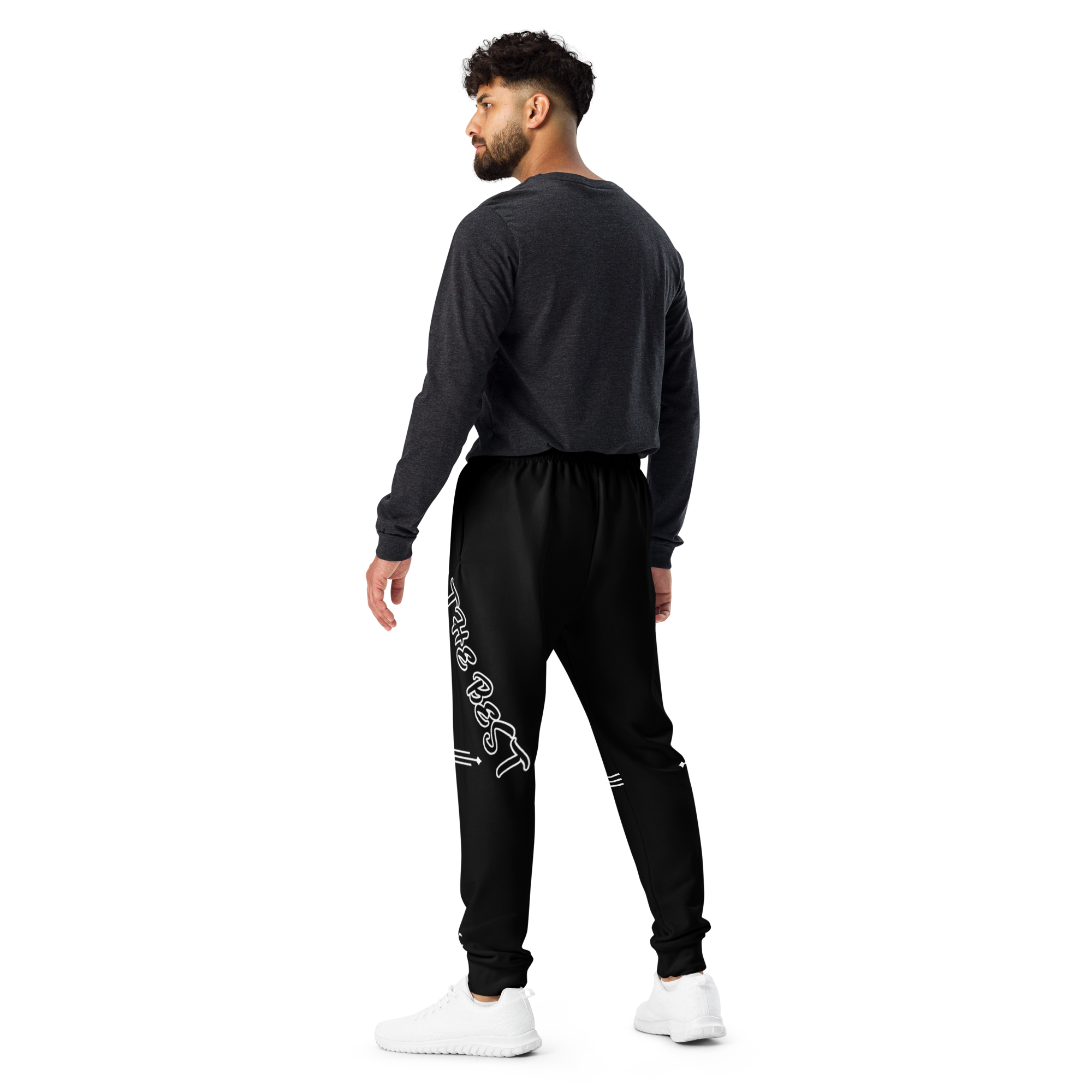 G Bound Republic Black & White Men's Joggers - Image 2