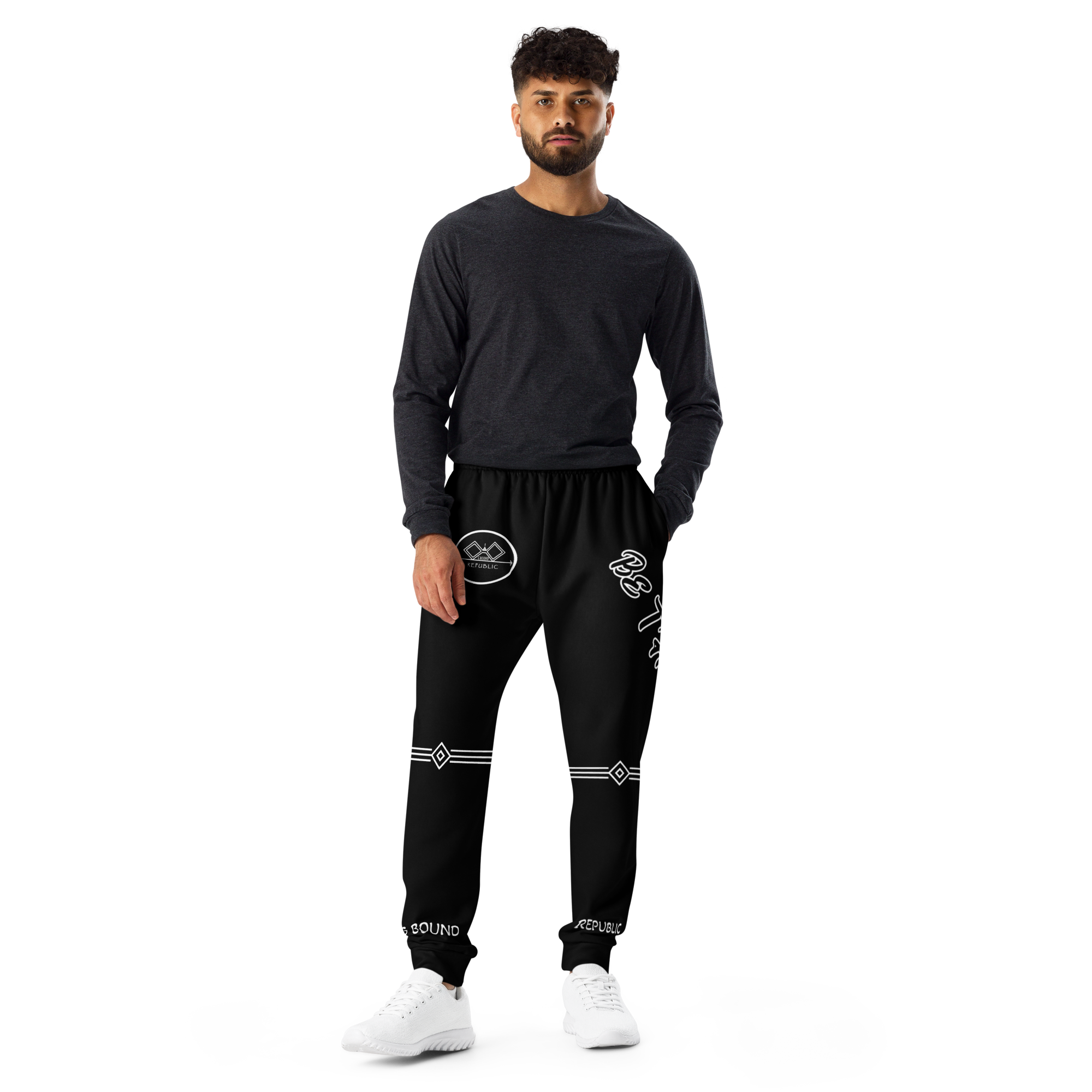 G Bound Republic Black & White Men's Joggers