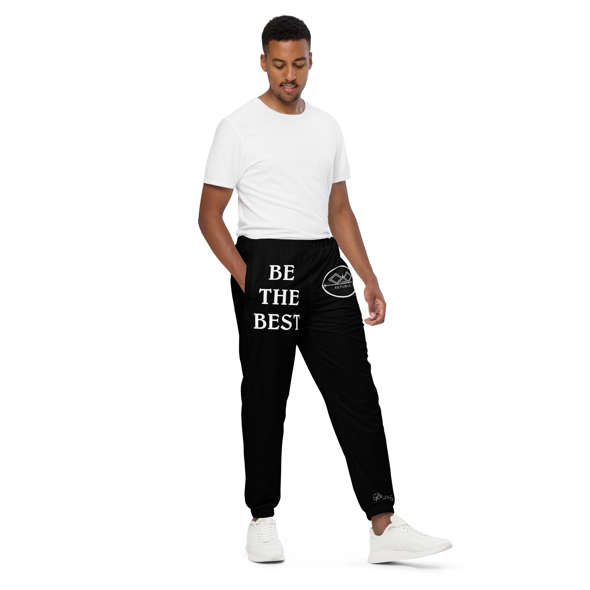 G Bound Republic Black Unisex track pants - Image 9