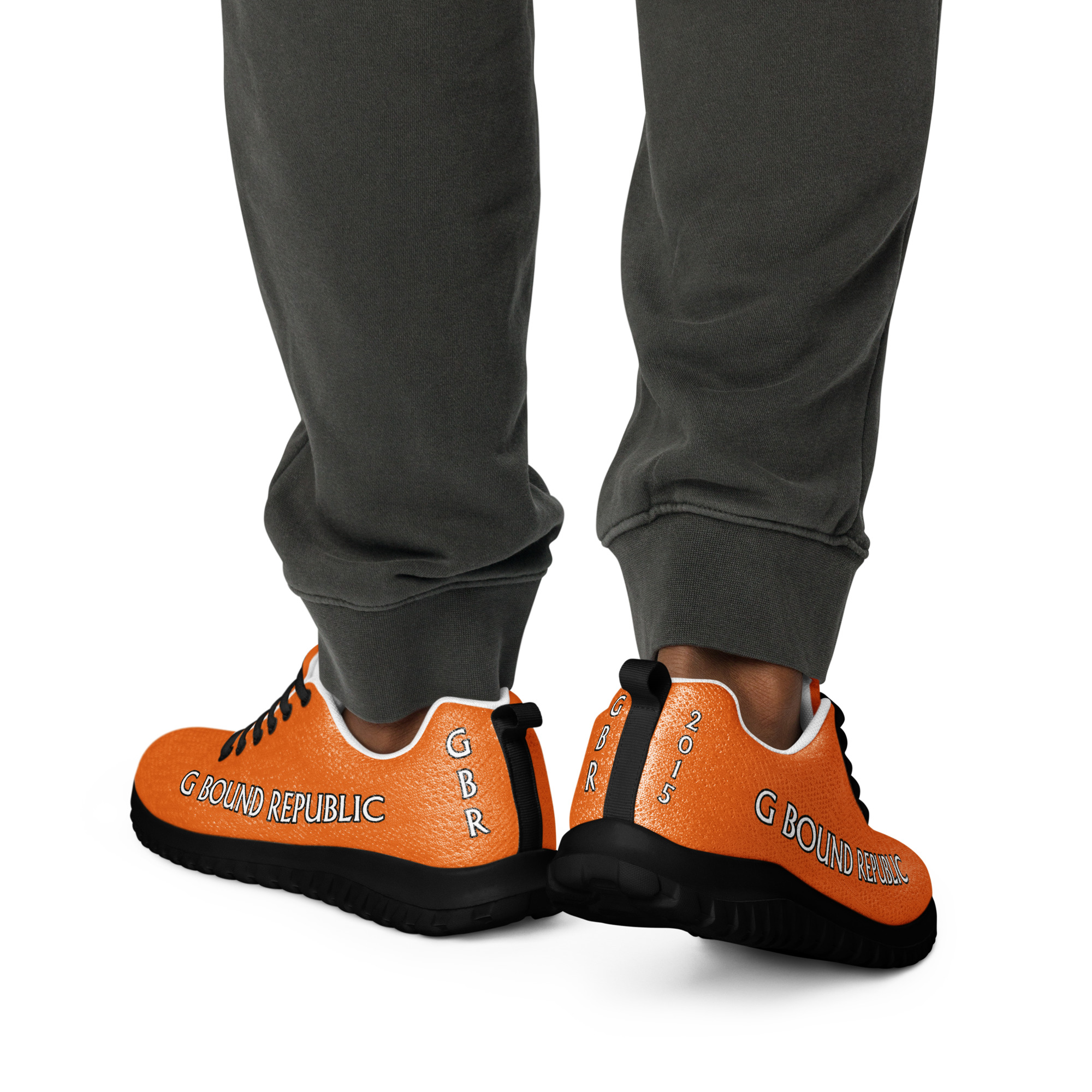 G Bound Republic Men’s Orange athletic shoes - Image 2