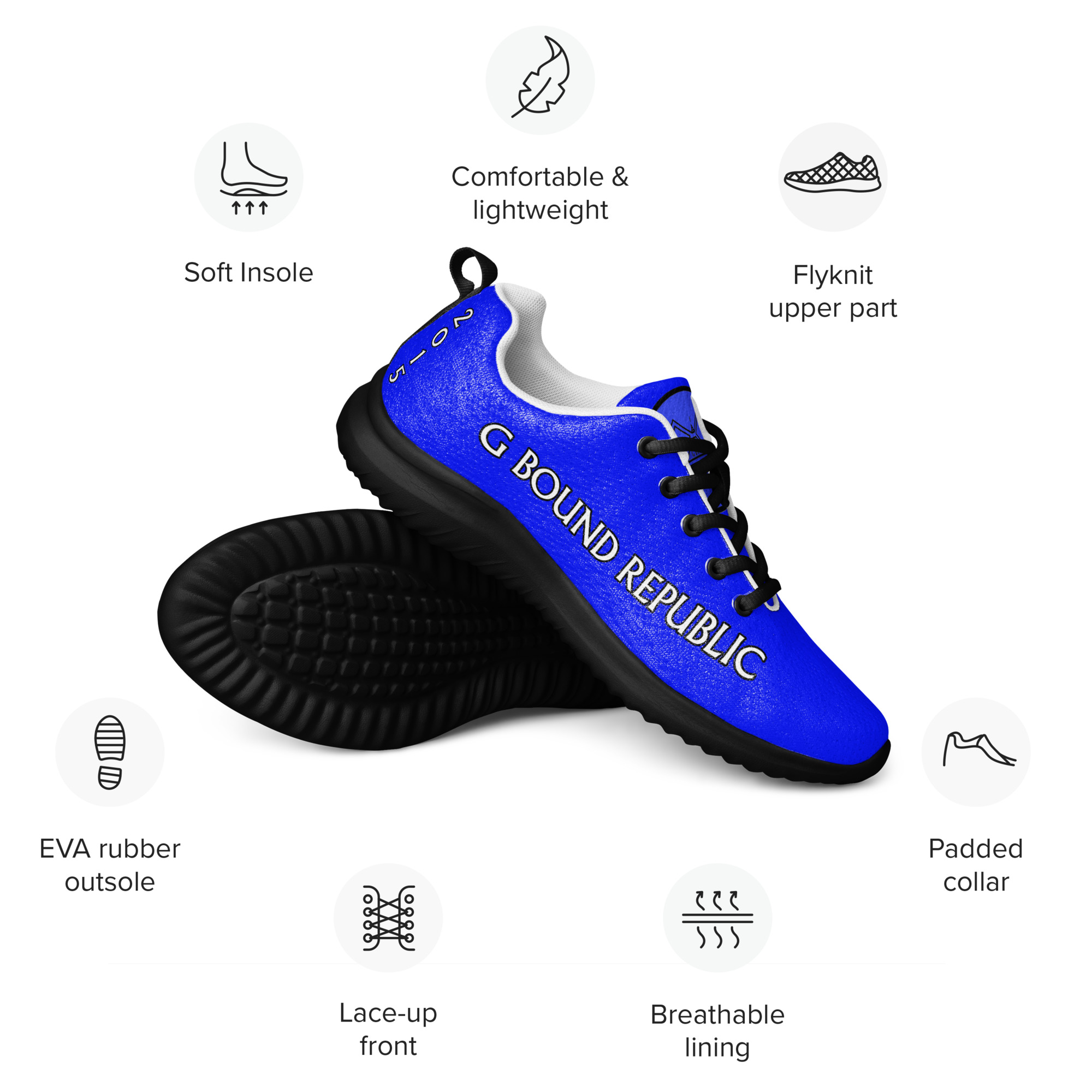 G Bound Republic Men’s Blue athletic shoes - Image 4