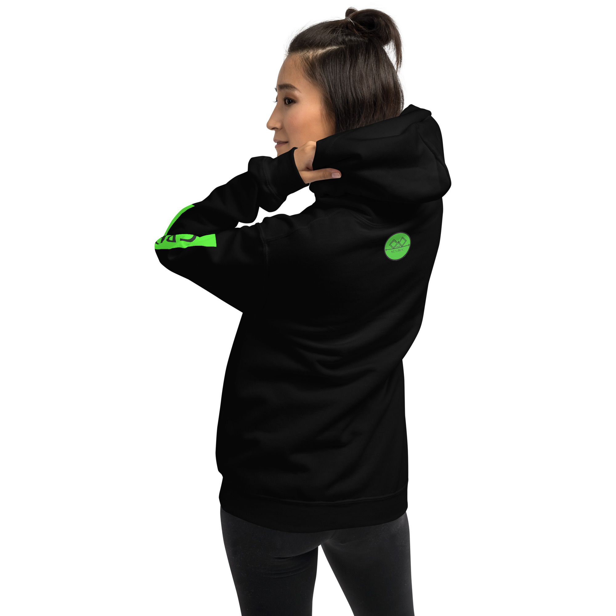 G Bound Republic Green Logo Unisex Hoodie - Image 18