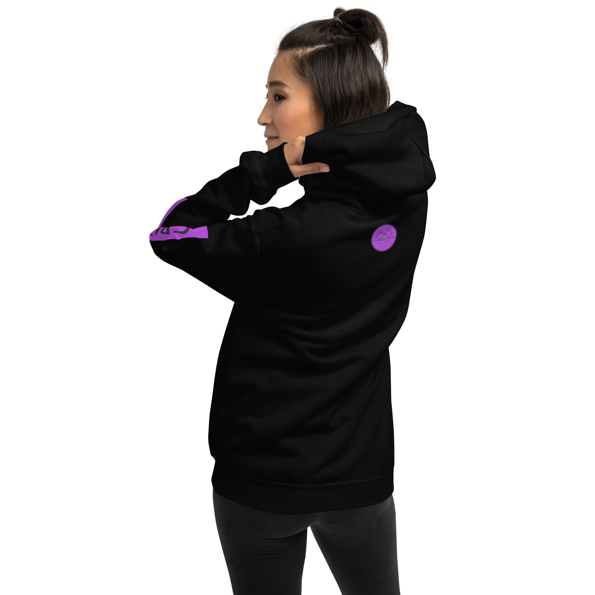 G Bound Republic Purple Logo Unisex Hoodie - Image 2