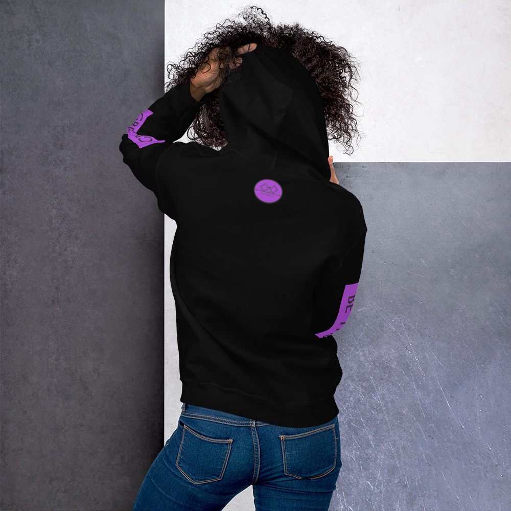 G Bound Republic Purple Logo Unisex Hoodie - Image 19
