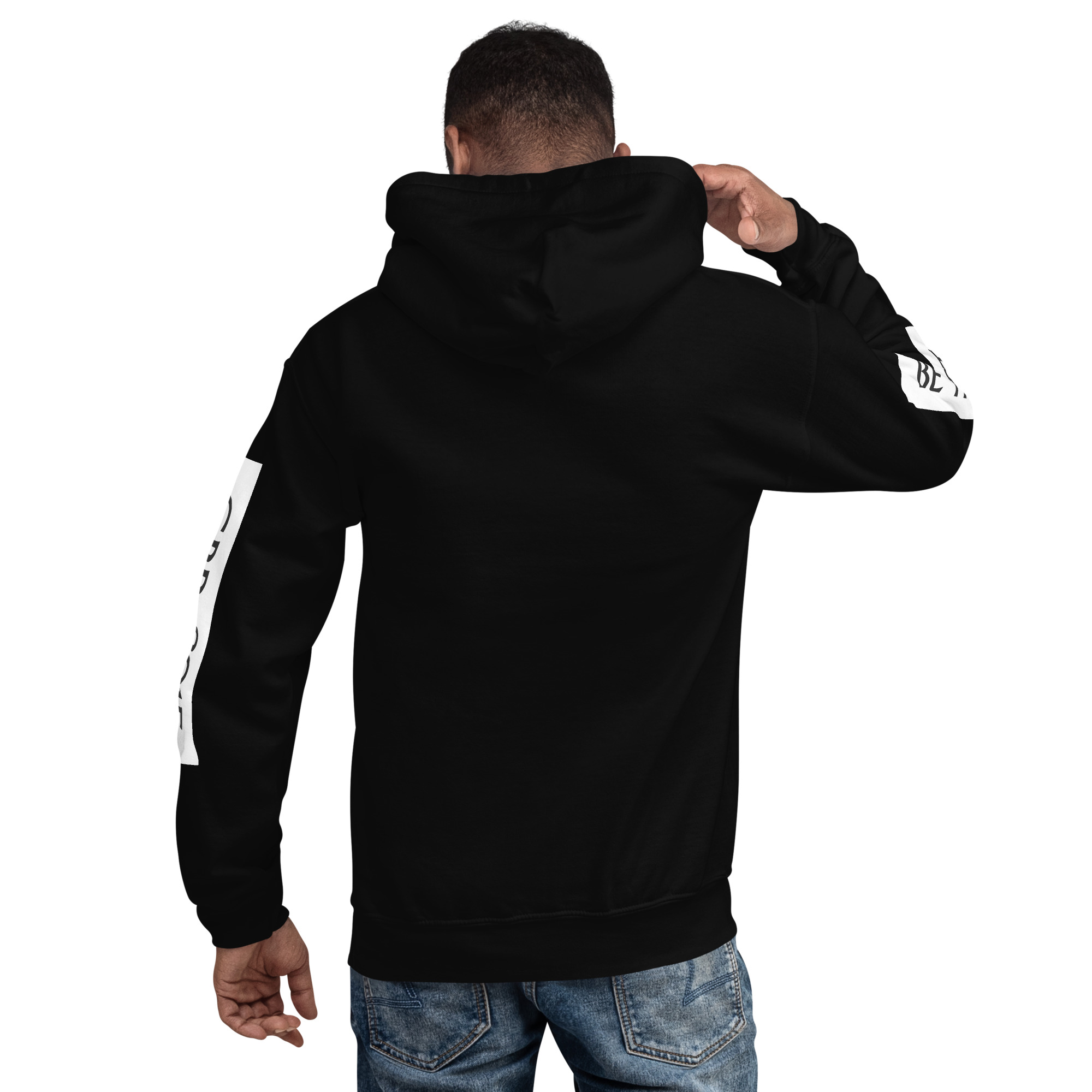 G Bound Republic White Logo Unisex Hoodie - Image 9