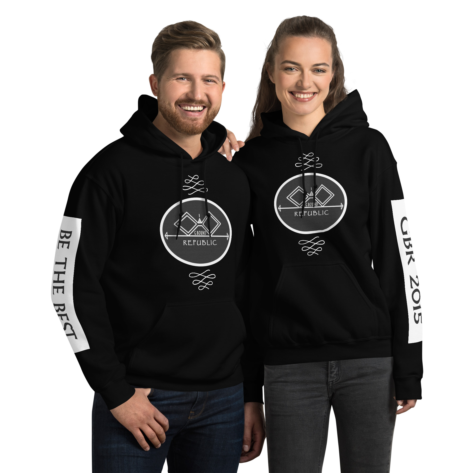 G Bound Republic Black Logo Unisex Hoodie