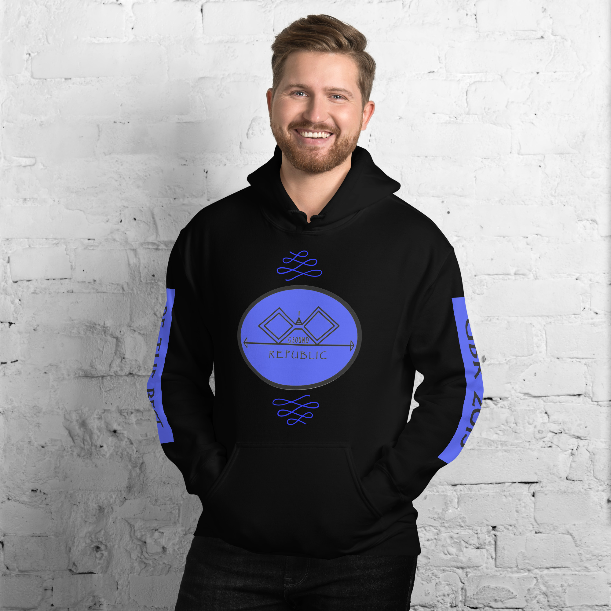 G Bound Republic Blue Logo Unisex Hoodie