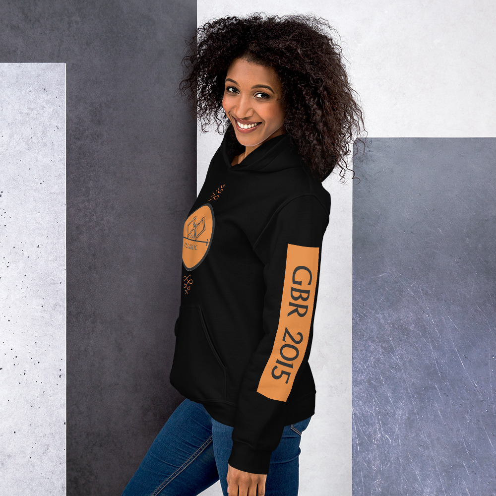 G Bound Republic Orange Logo Unisex Hoodie - Image 3